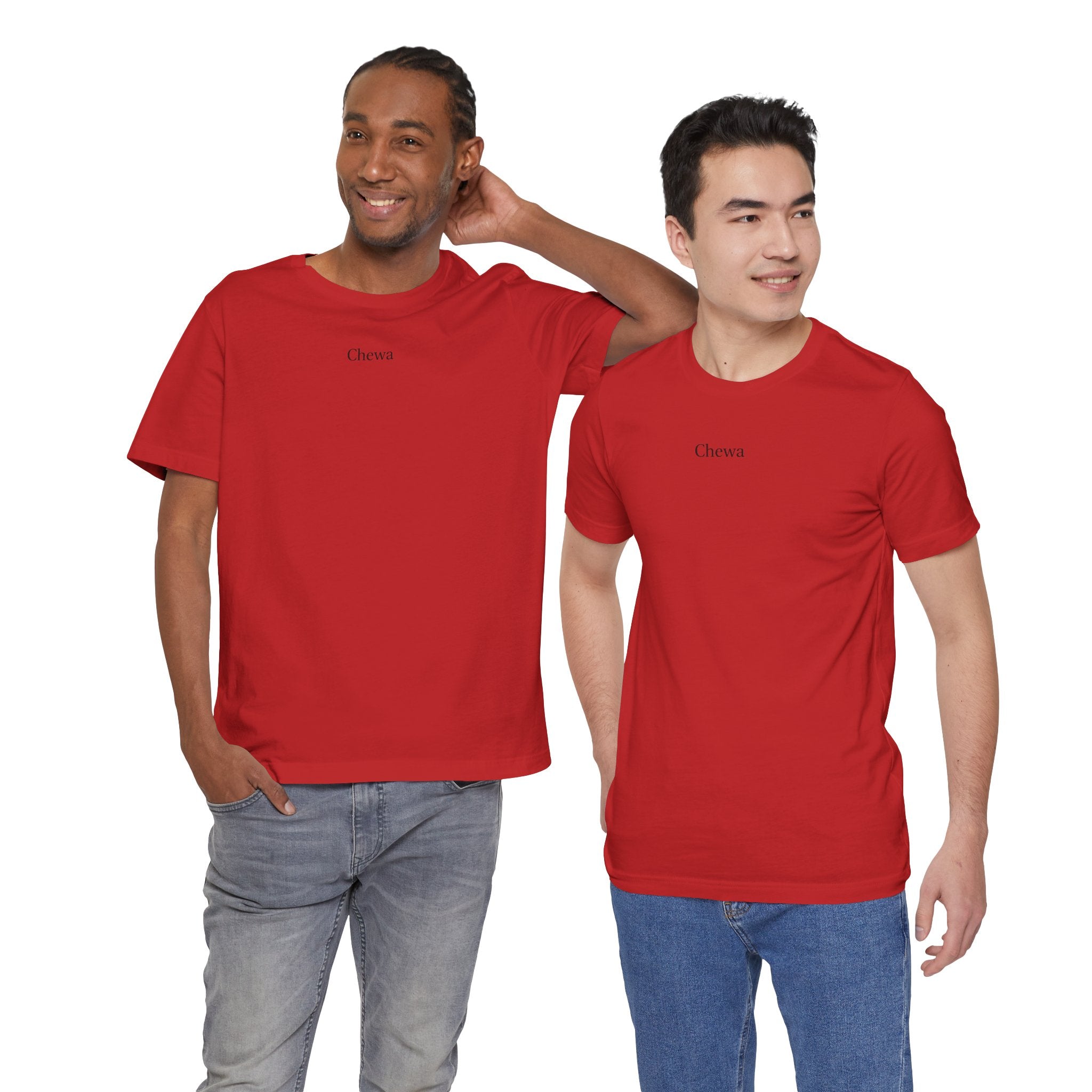 Chewa T-Shirt - Rot / Schwarz – Produktansicht 5