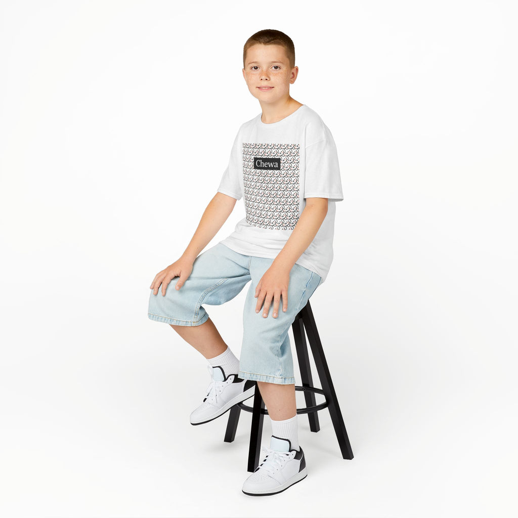 Kinder Design T-Shirt COCOS - Weiß – Produktansicht 4
