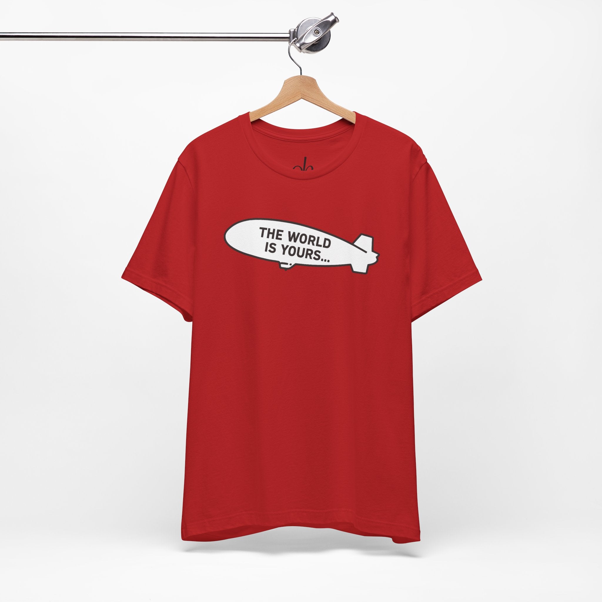 Design T-Shirt The World Is Yours - Weiß / Rot