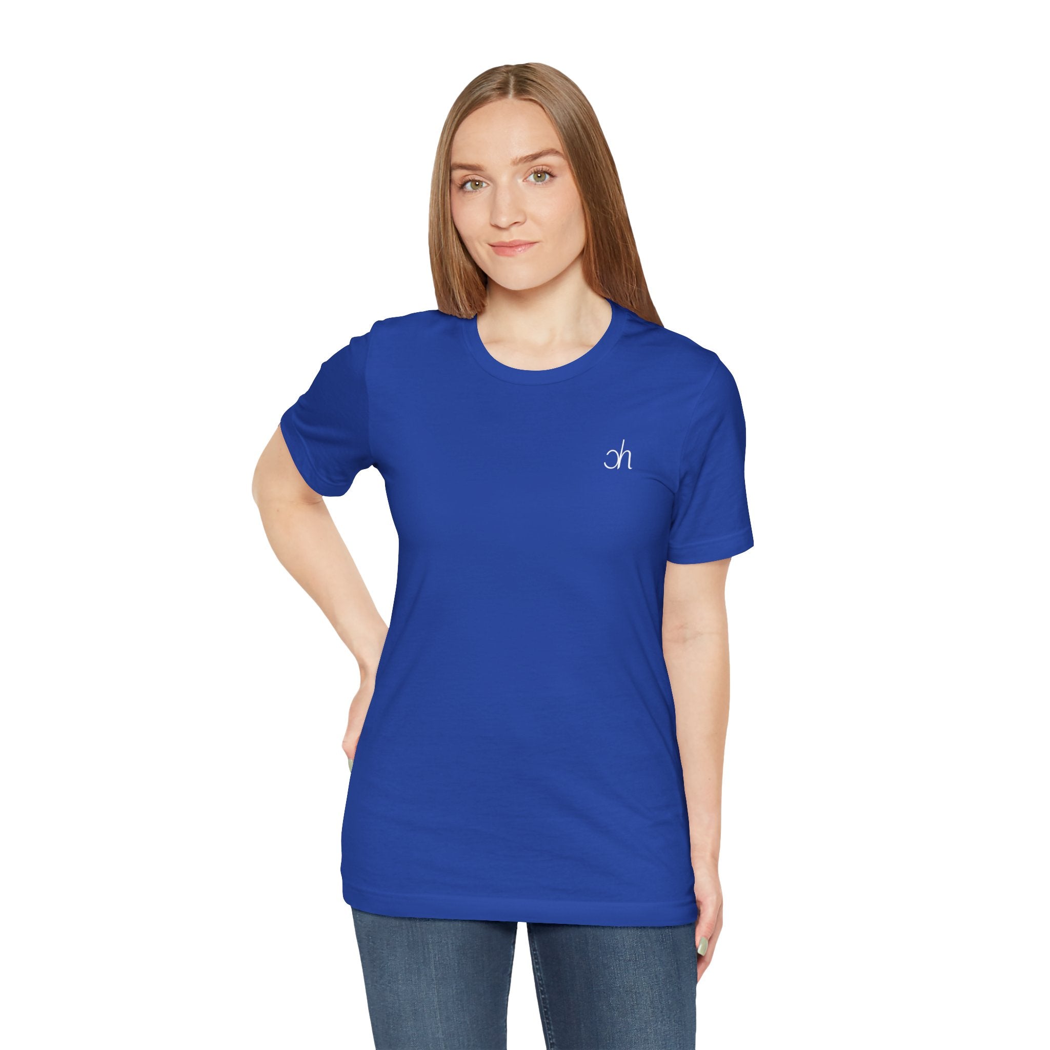 Ch T-Shirt unisex - Blau / Weiß