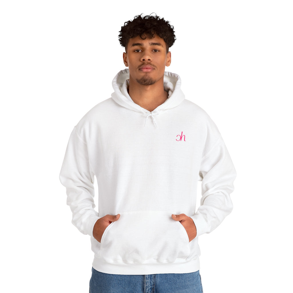 Ch Hoodie - Weiß / Pink