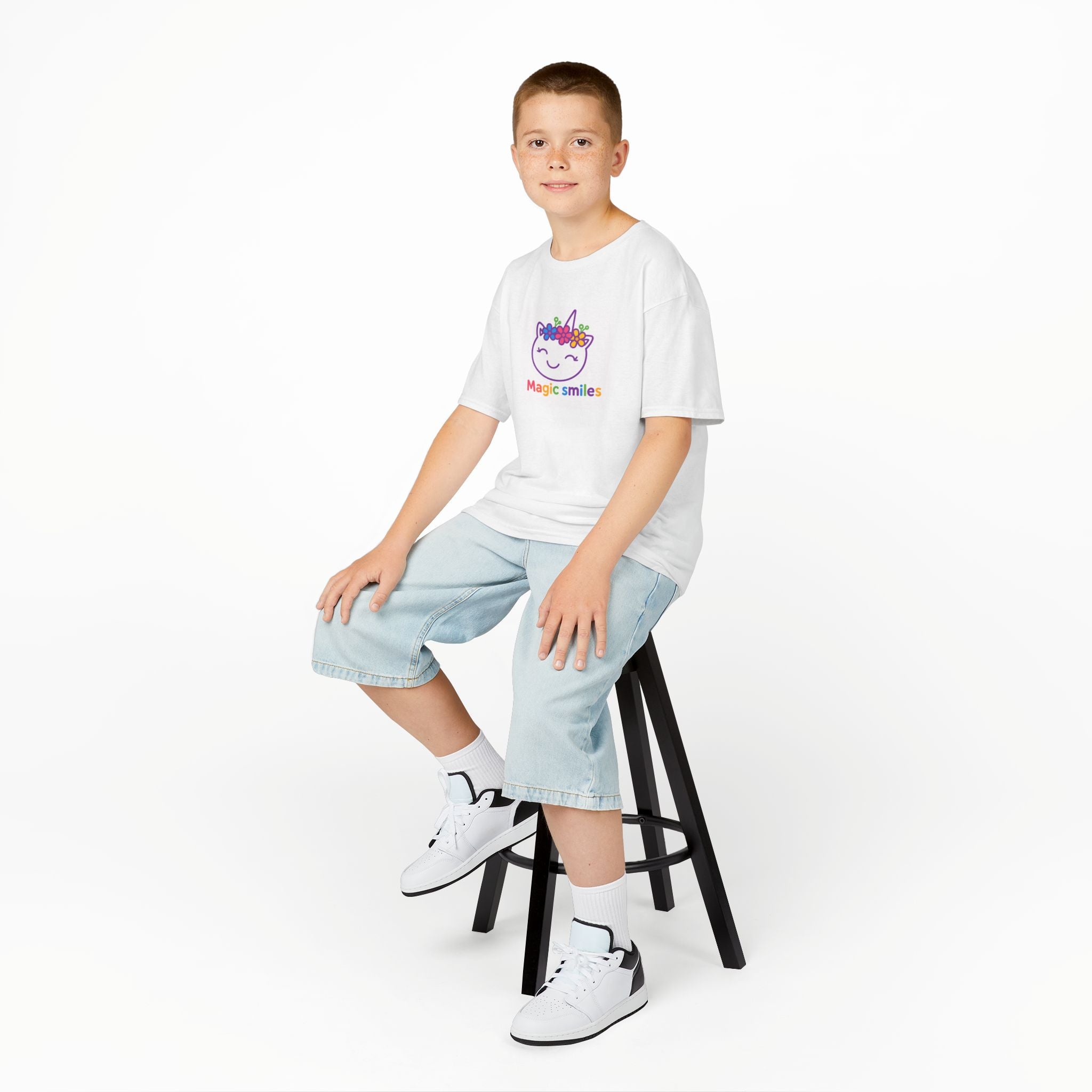 Kinder Design T-Shirt Magic - Weiß