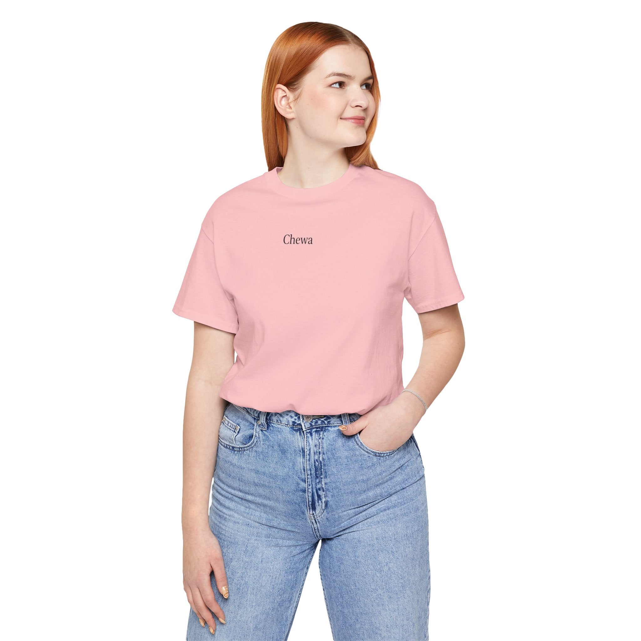 CHEWA Logo T-Shirt - Pink / Schwarz – Produktansicht 3