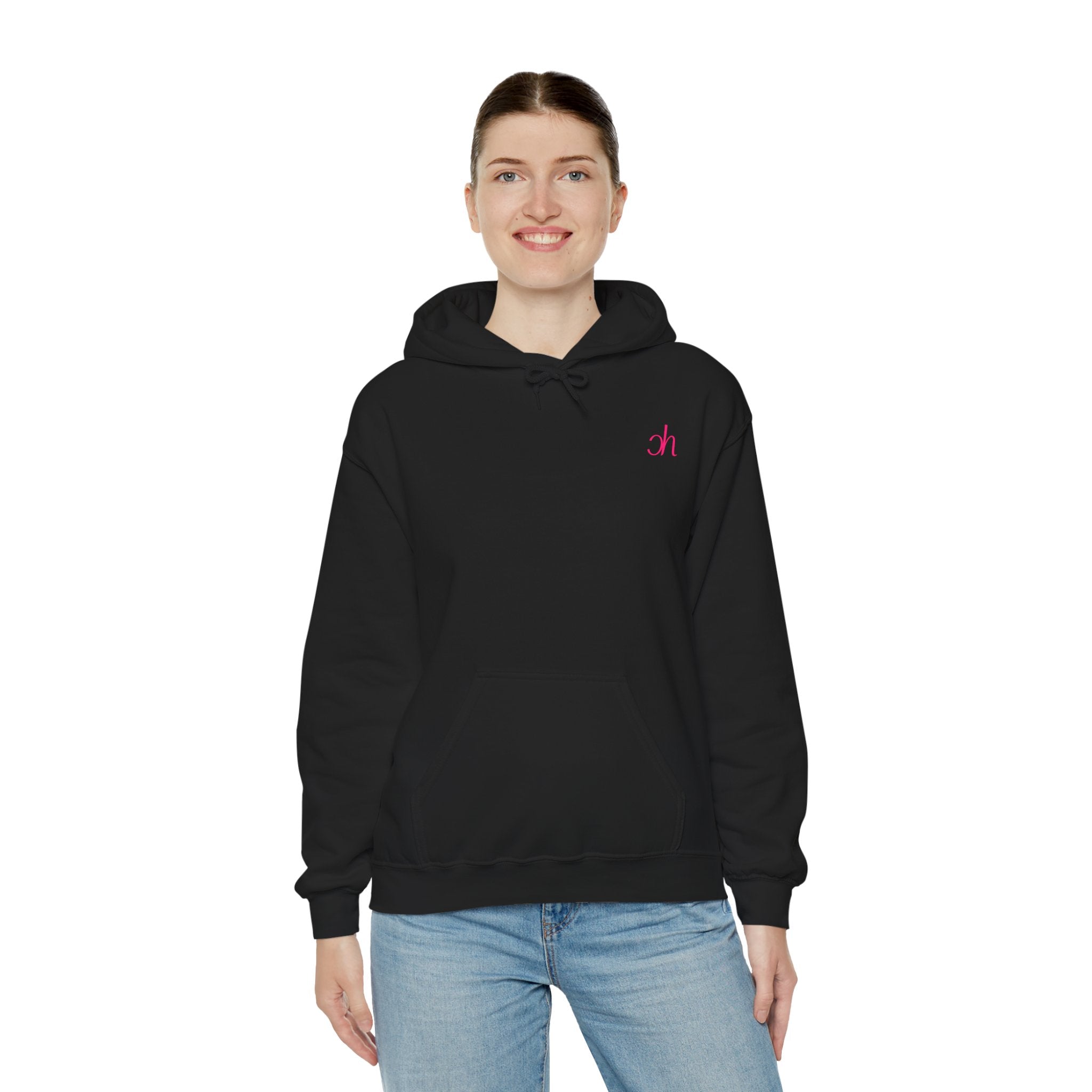 Ch Hoodie - Schwarz / Pink