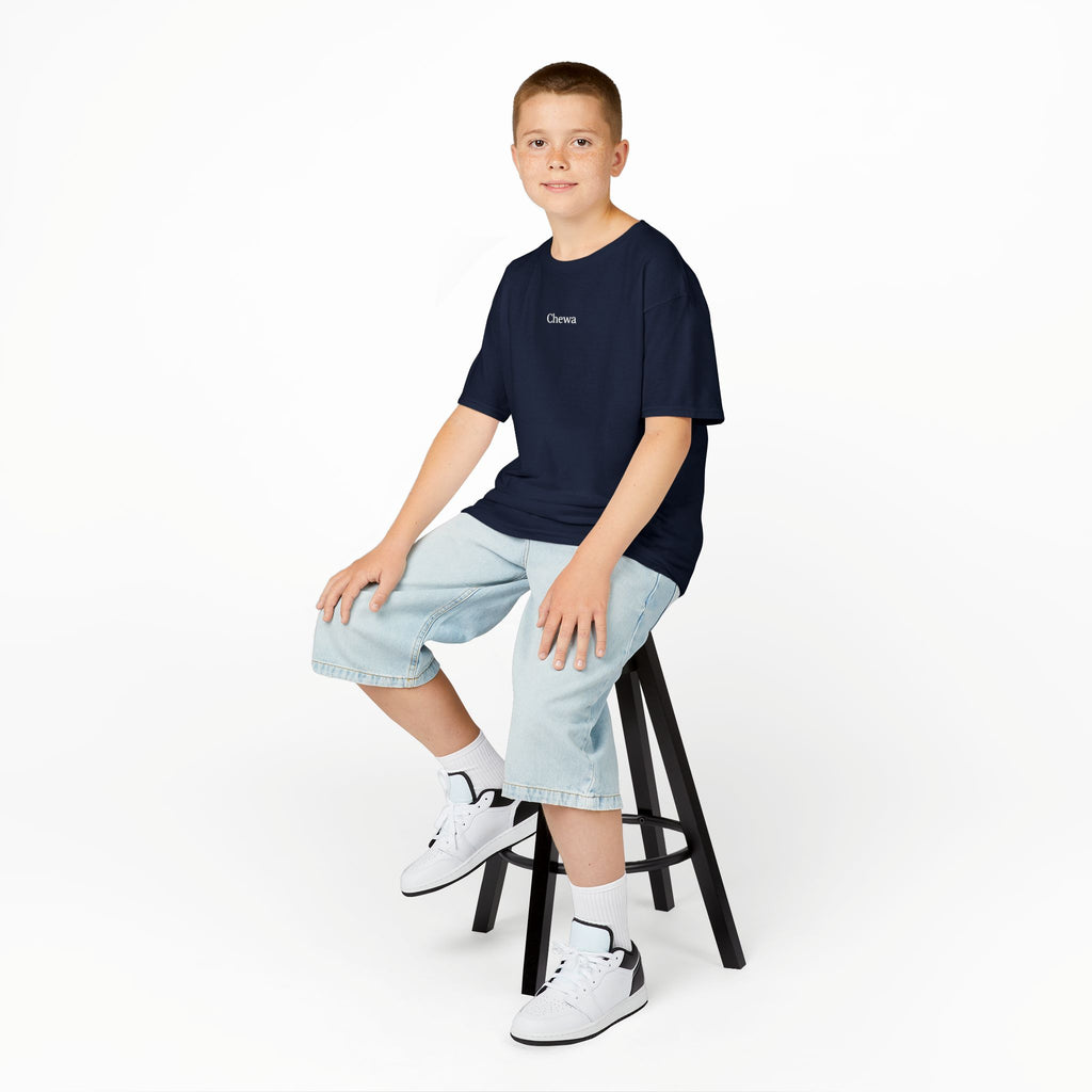 Kinder Chewa T-Shirt - Dunkelblau / Weiß