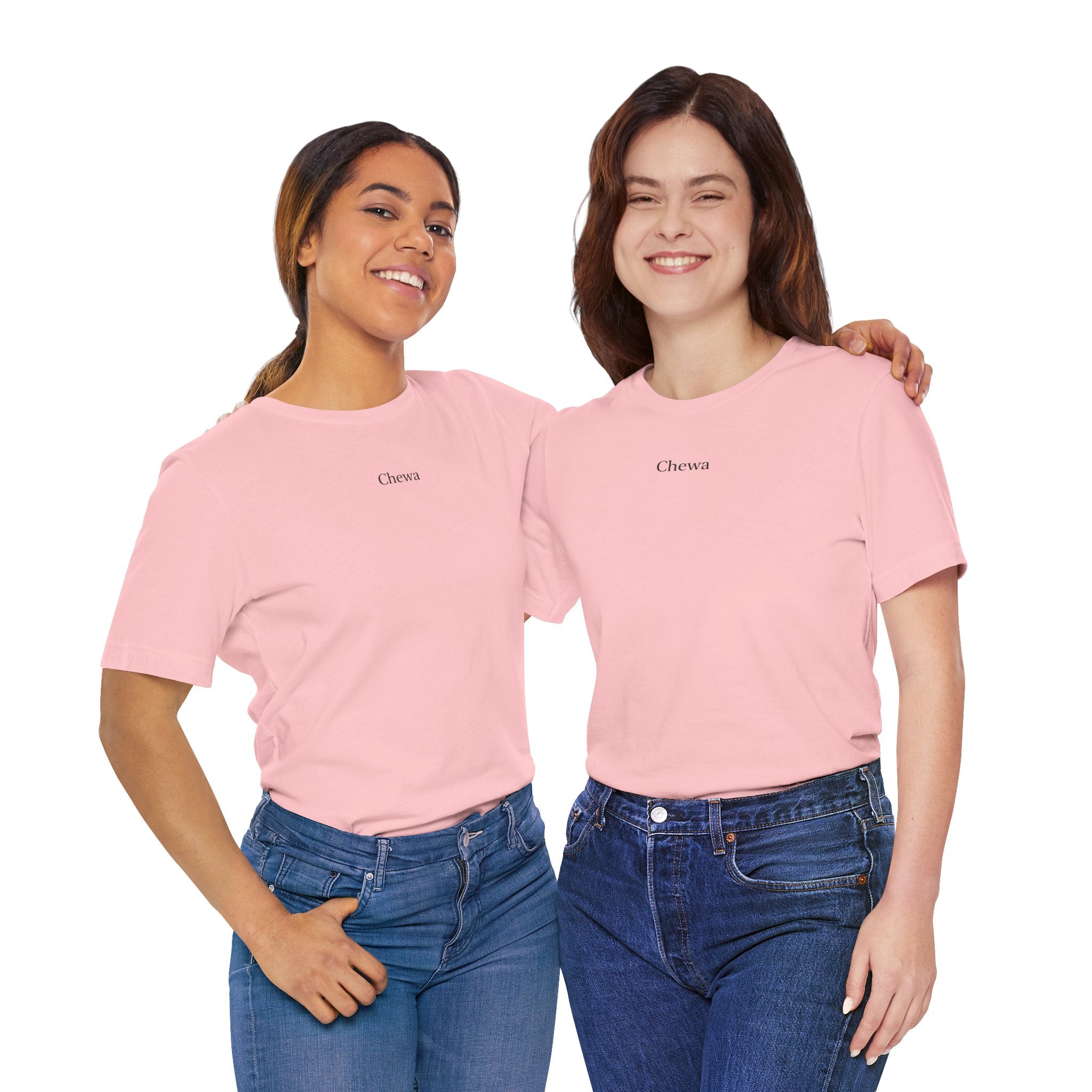 CHEWA Logo T-Shirt - Pink / Schwarz – Produktansicht 5
