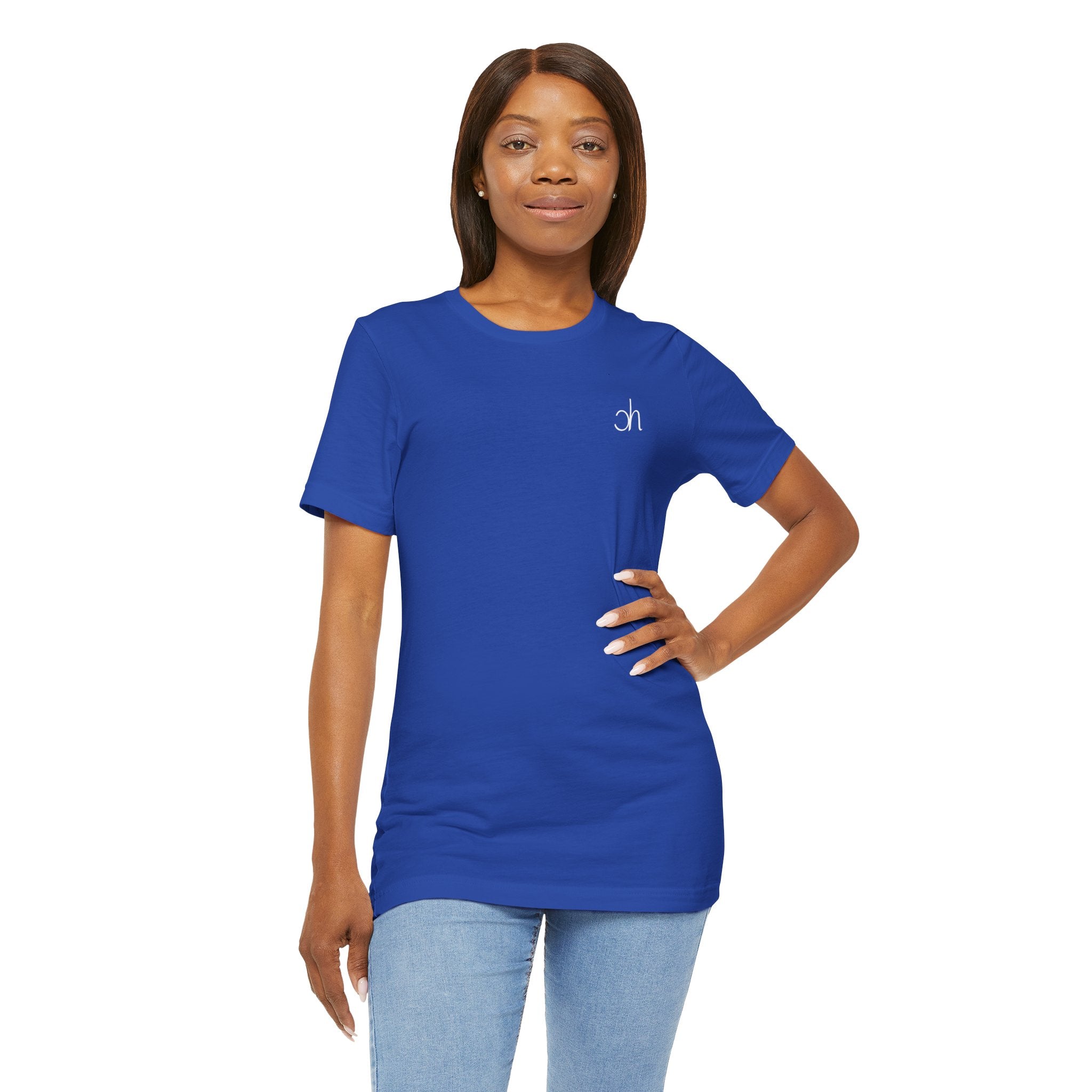 Ch T-Shirt unisex - Blau / Weiß