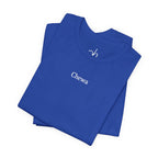 CHEWA Logo T-Shirt - Blau/Weiß – Produktansicht 3