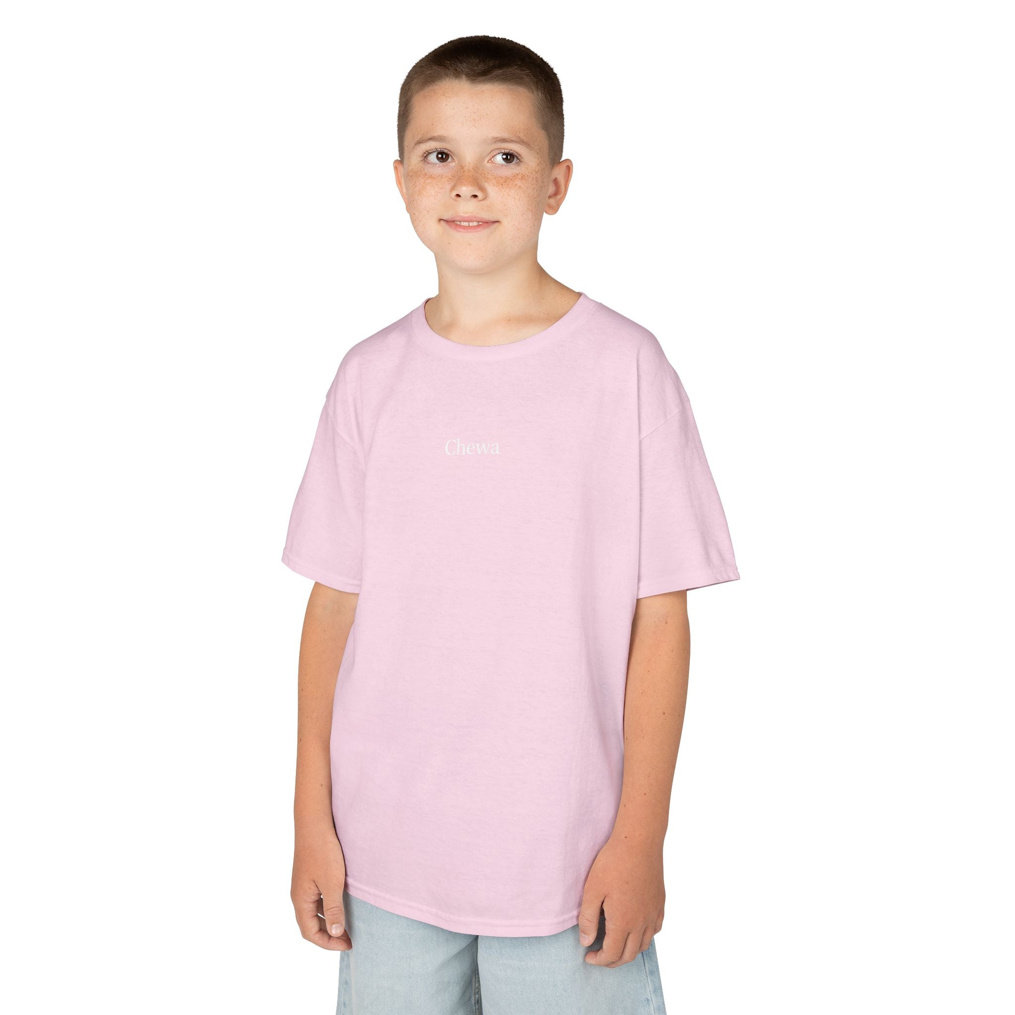 Kinder Chewa T-Shirt - Pink / Weiß