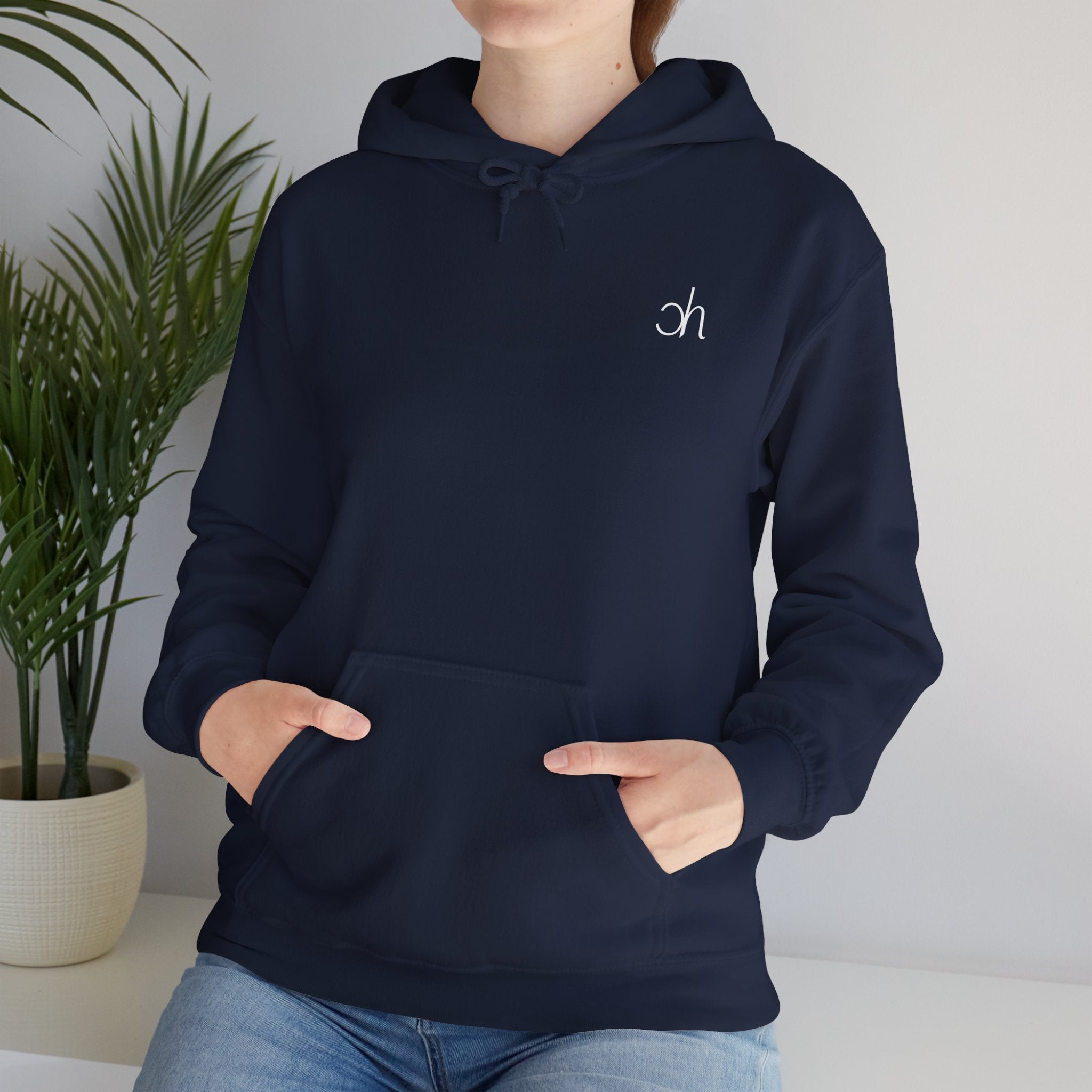 Ch Hoodie - Dunkelblau / Weiß
