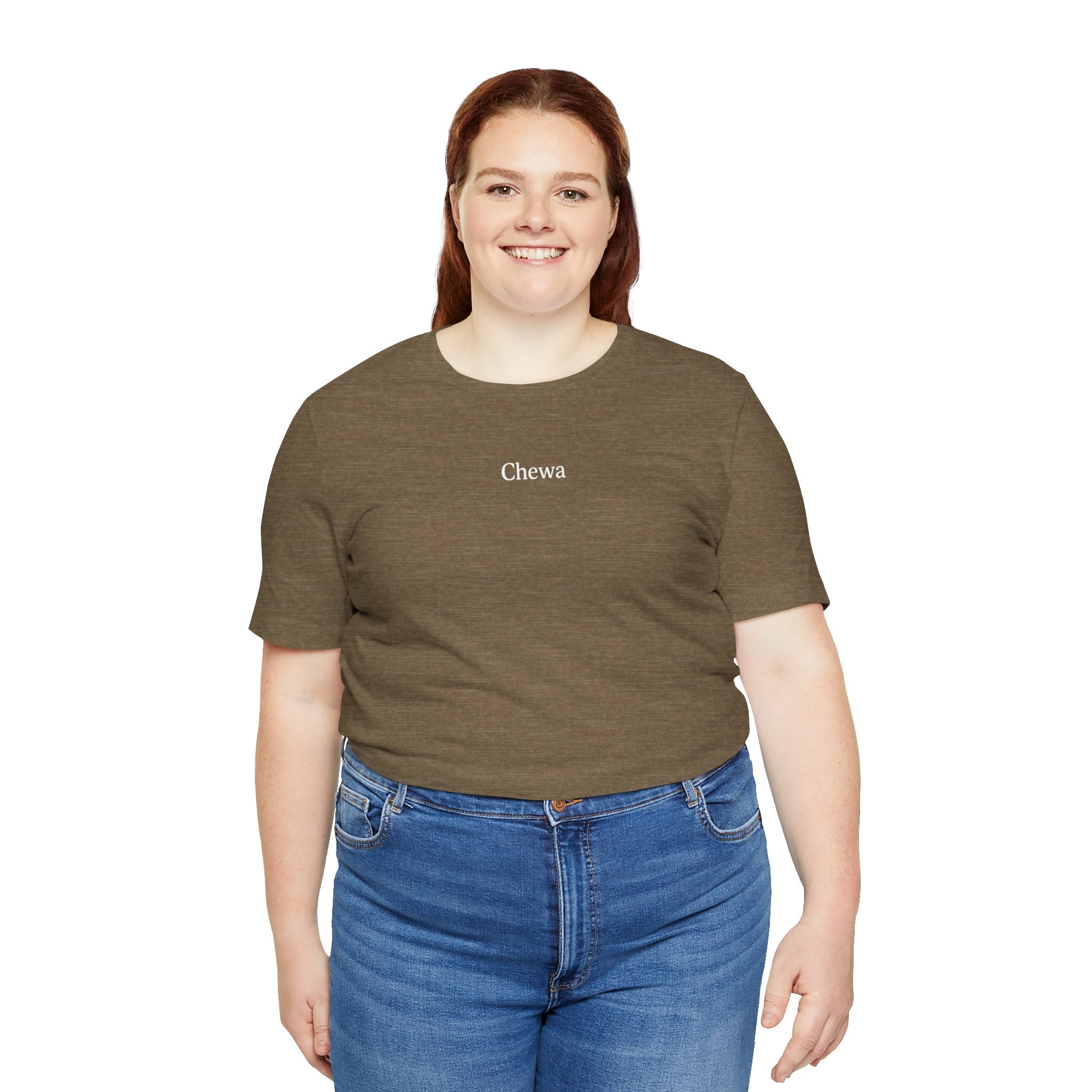 Chewa T-Shirt unisex - Grün / Weiß