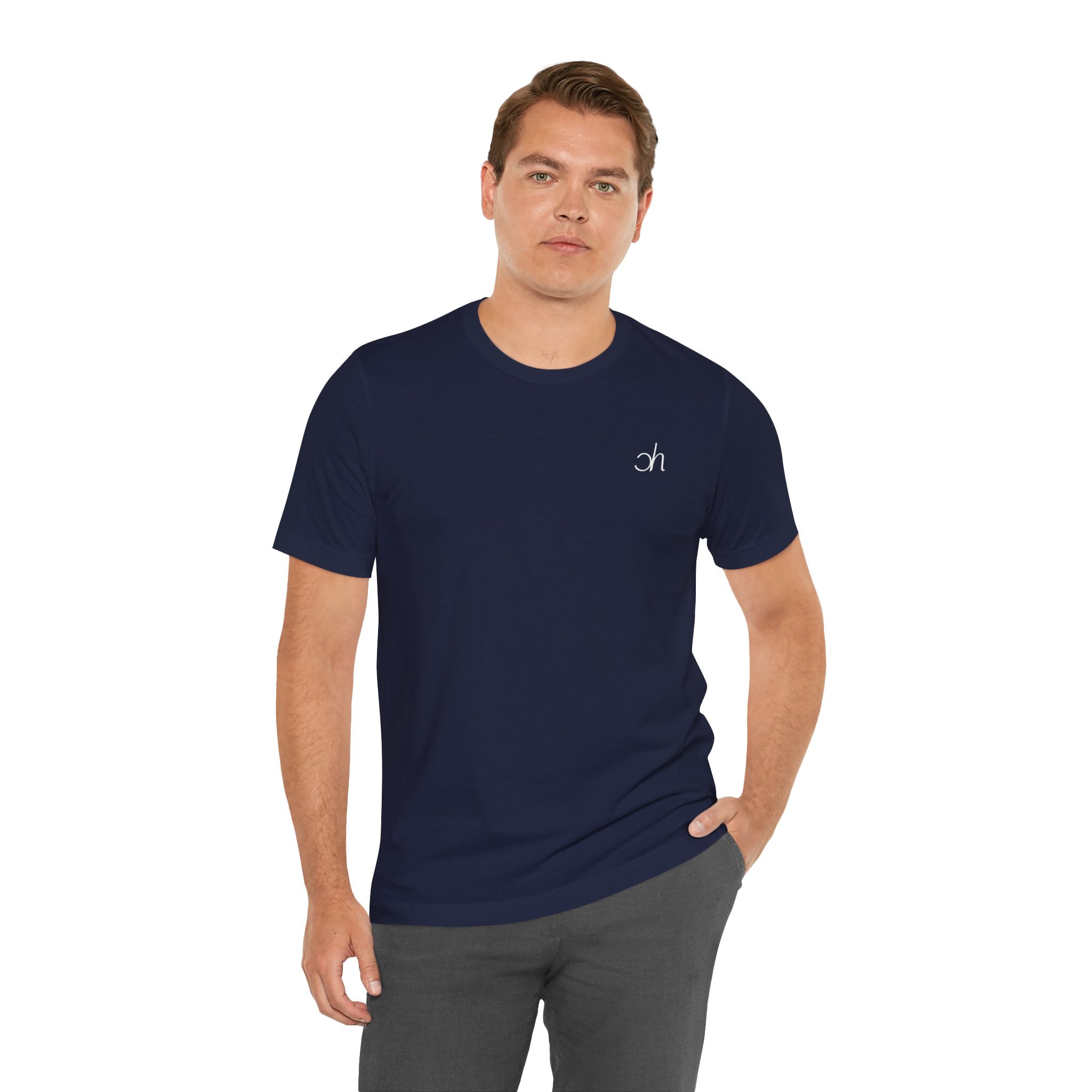 Ch T-Shirt unisex - Dunkelblau / Weiß