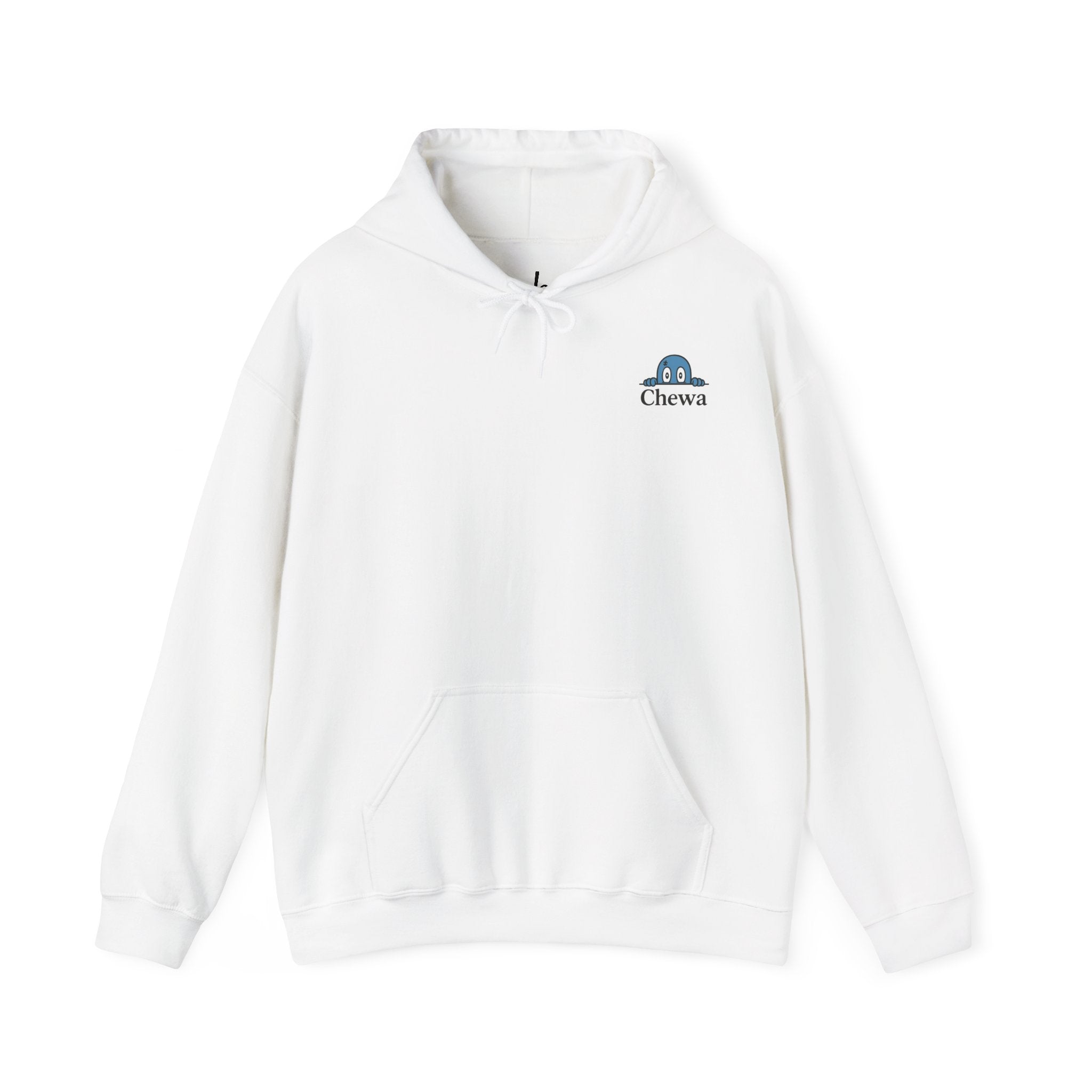 Design Hoodie Fluffy - Weiß – Hauptansicht