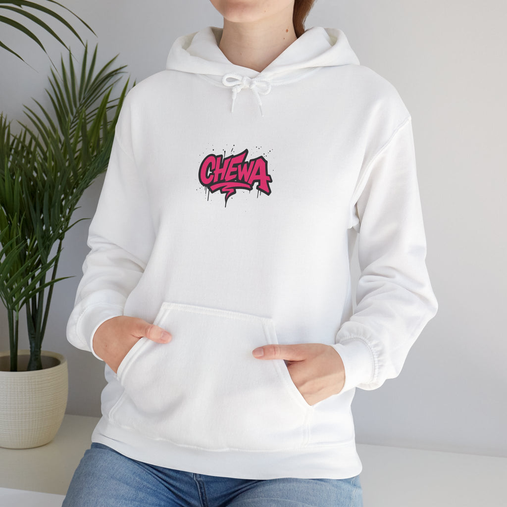 Design Hoodie Chewa - Weiß / Pink