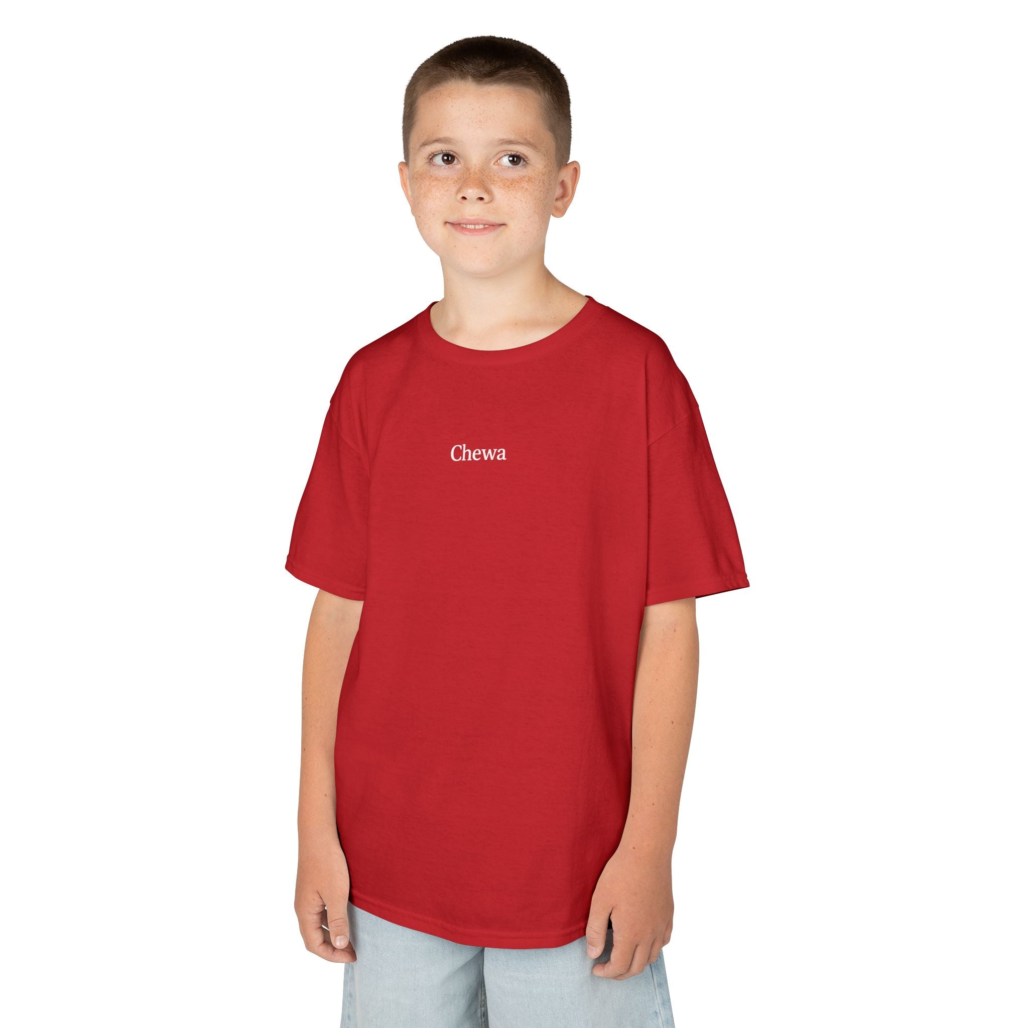 Kinder Chewa T-Shirt - Rot / Weiß