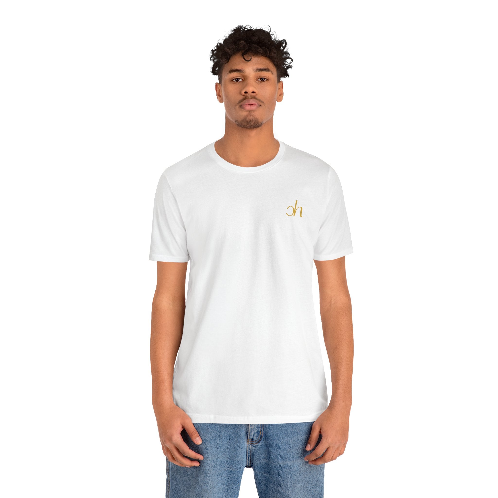 Ch T-Shirt unisex - Weiß / Gold