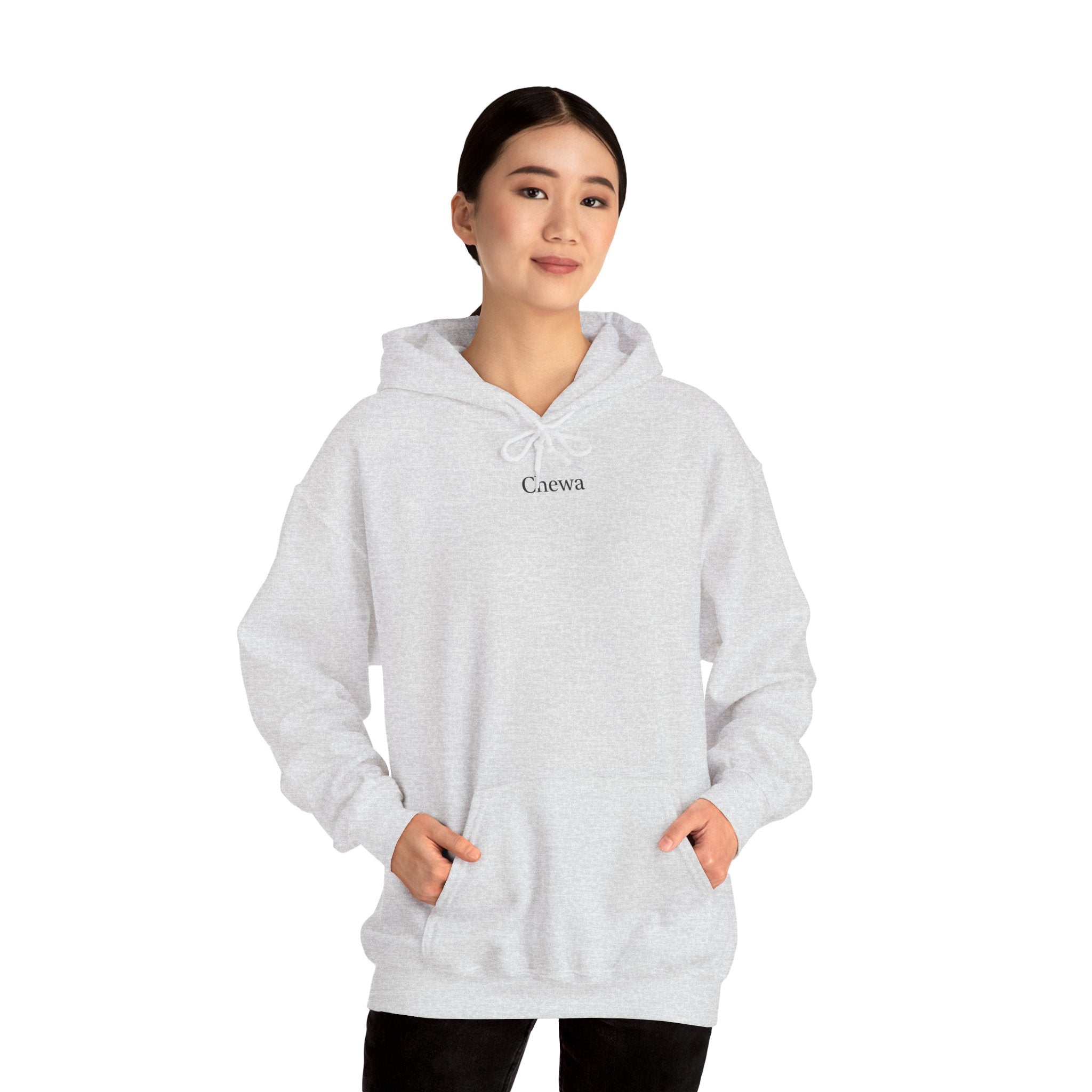 Chewa Hoodie - Hellgrau / Schwarz