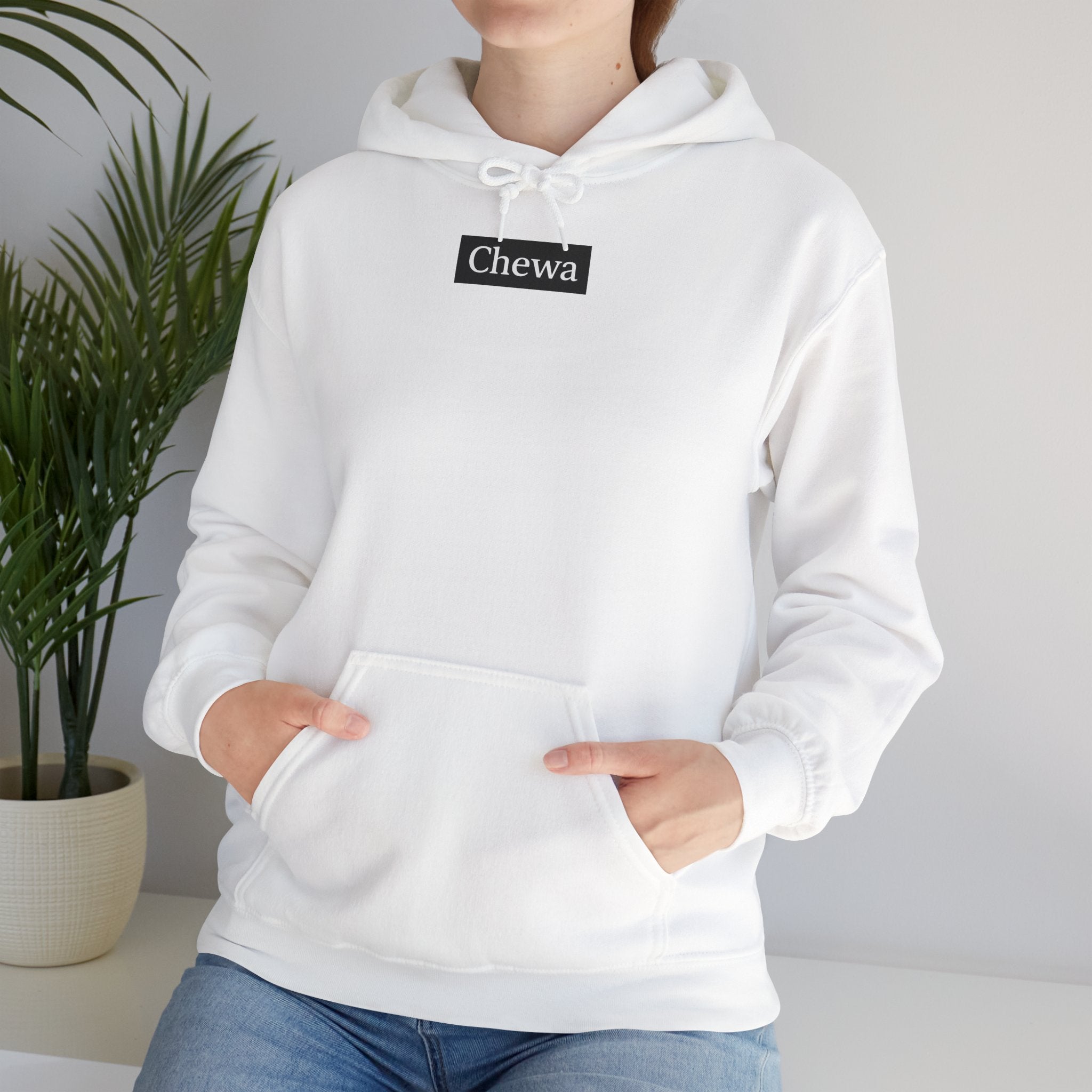 Design Hoodie Chewa Schwarz - Weiß / Schwarz