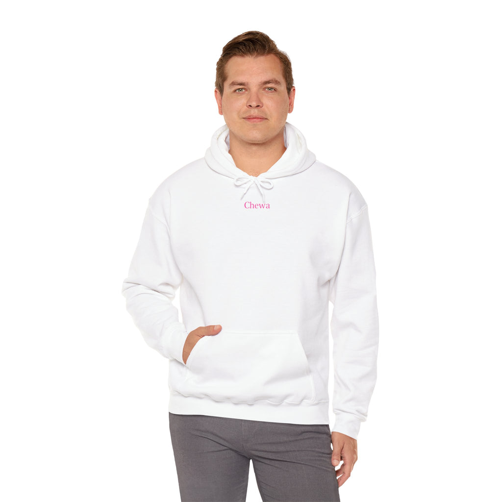 Chewa Hoodie - Weiß / Pink