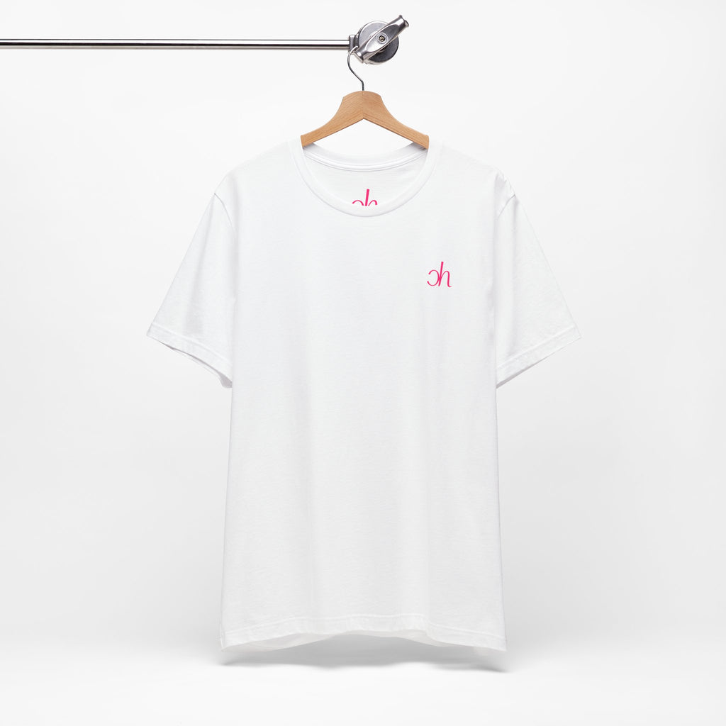 CH T-Shirt - Weiß / Pink – Hauptansicht