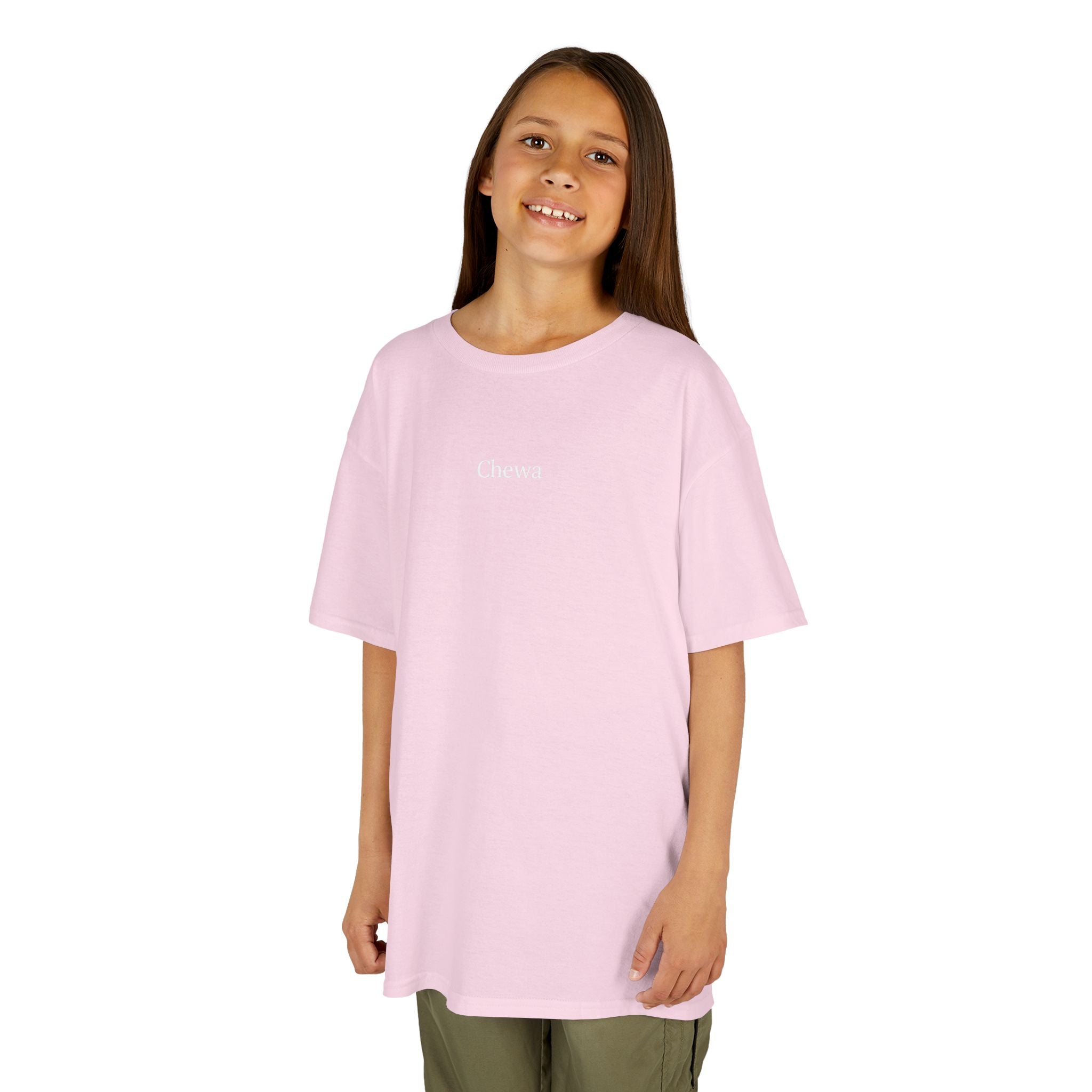 Kinder Chewa T-Shirt - Pink / Weiß