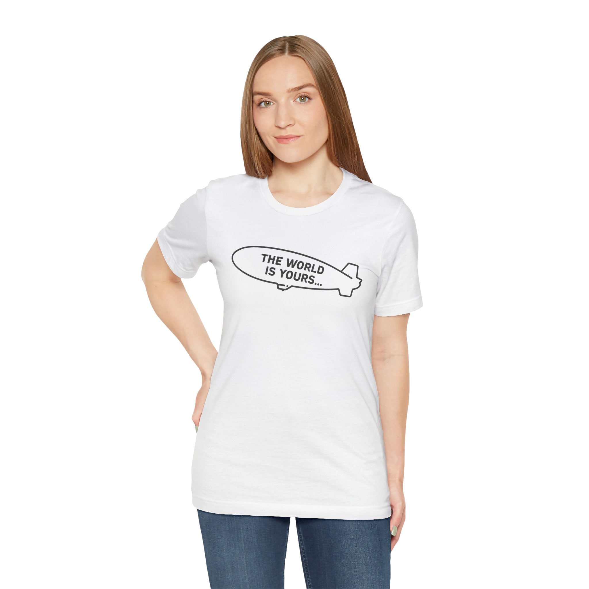 Design T-Shirt The World Is Yours - Weiß