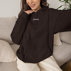Chewa Hoodie - Braun / Weiß