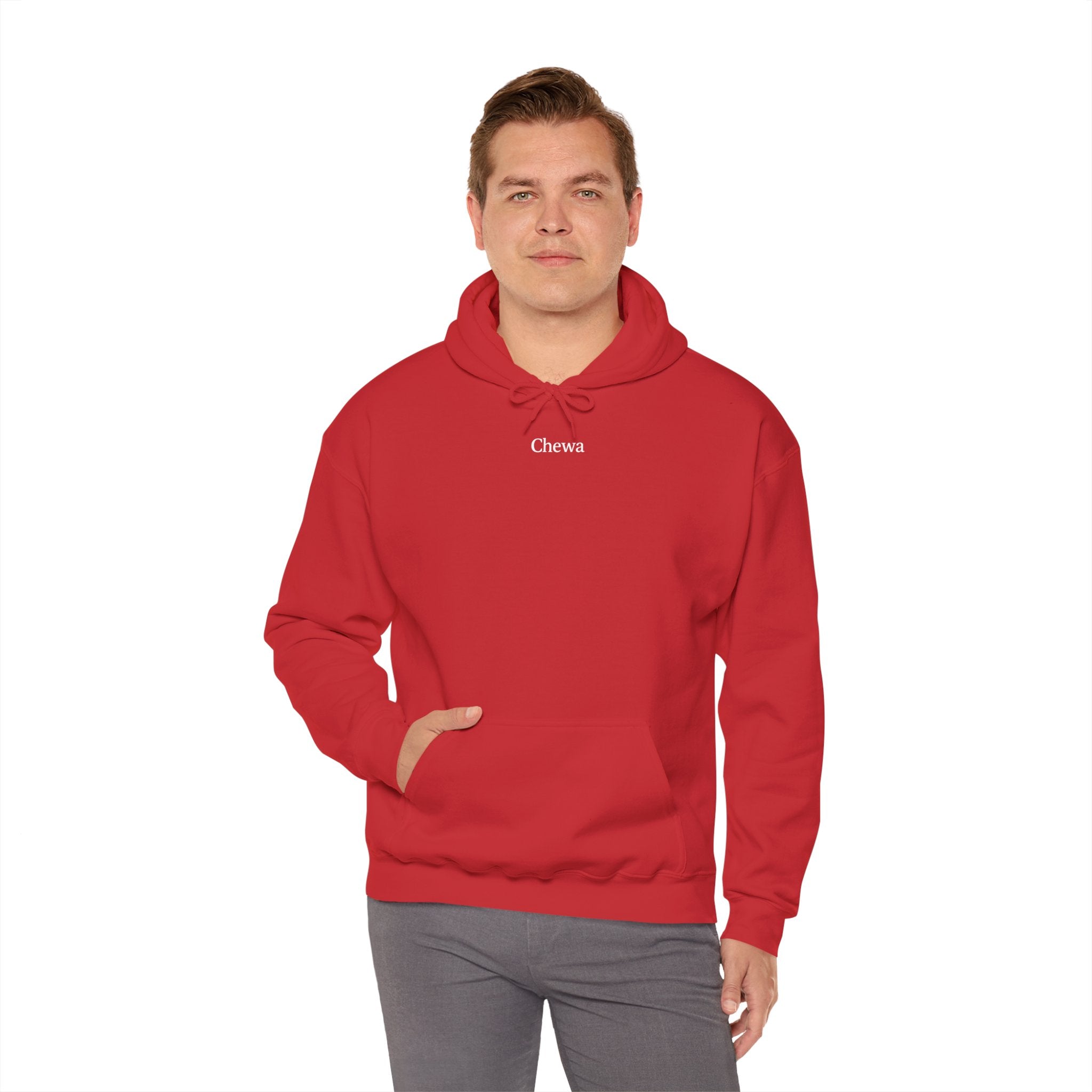Chewa Hoodie - Rot / Weiß
