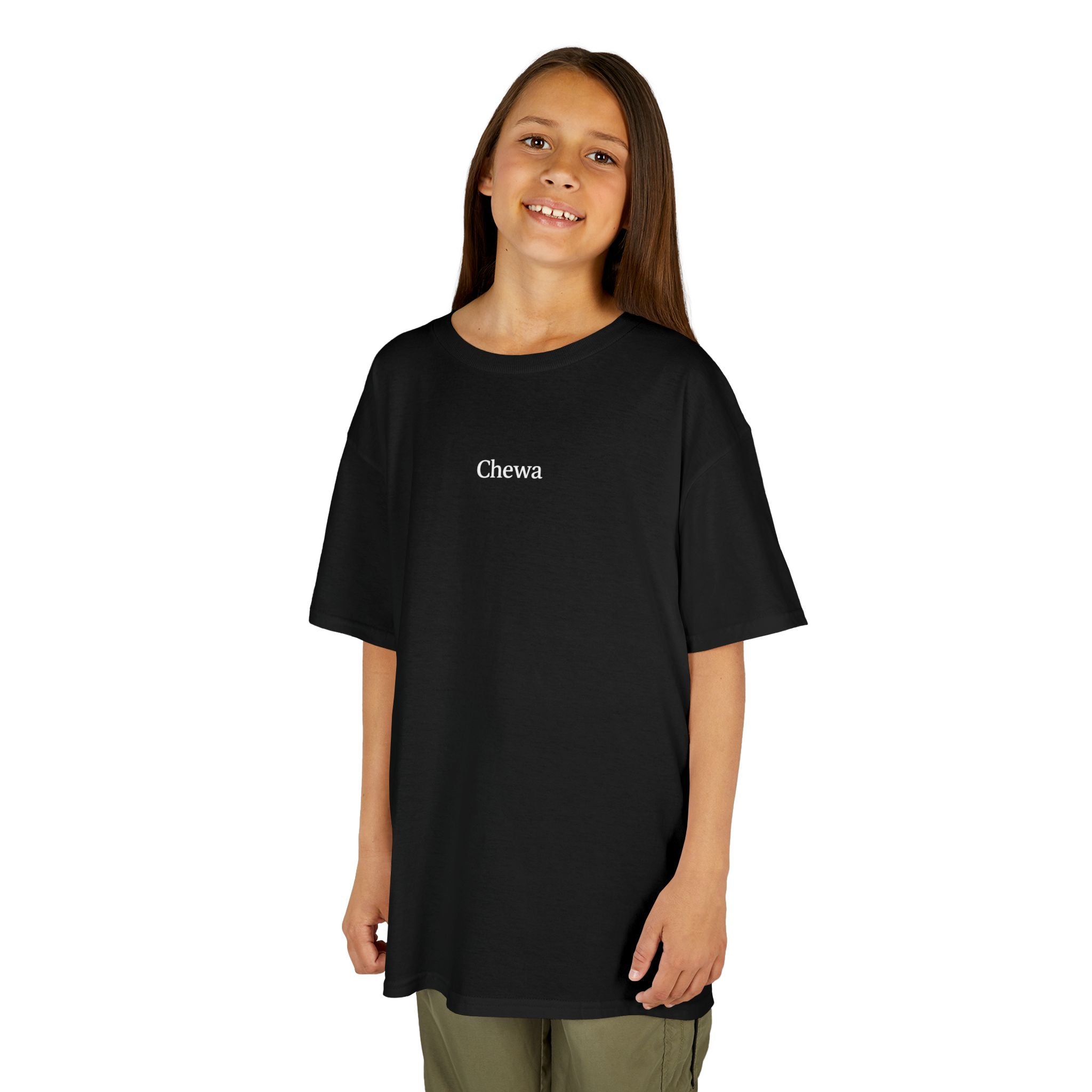 Kinder Chewa T-Shirt - Schwarz / Weiß