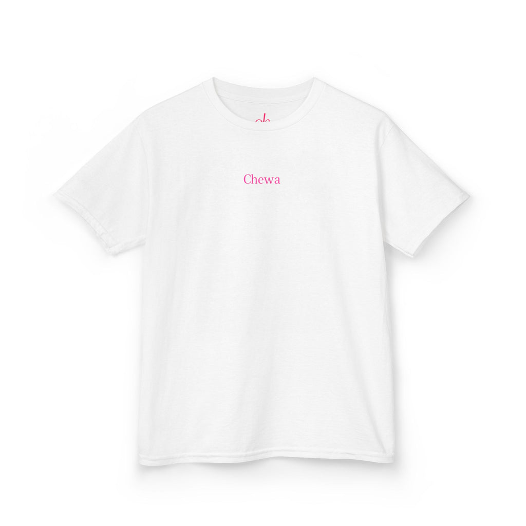 Kinder Chewa T-Shirt - Weiß / Pink