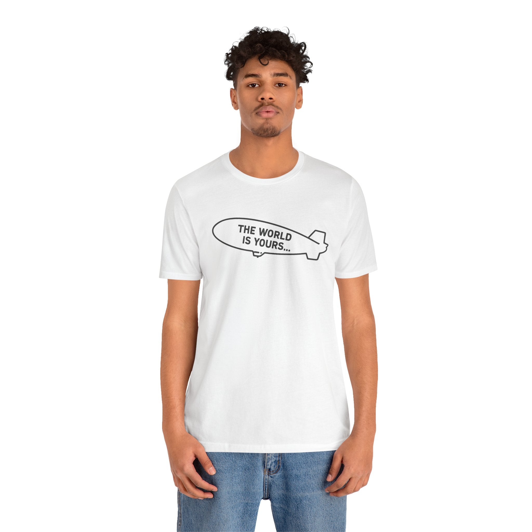 Design T-Shirt The World Is Yours - Weiß