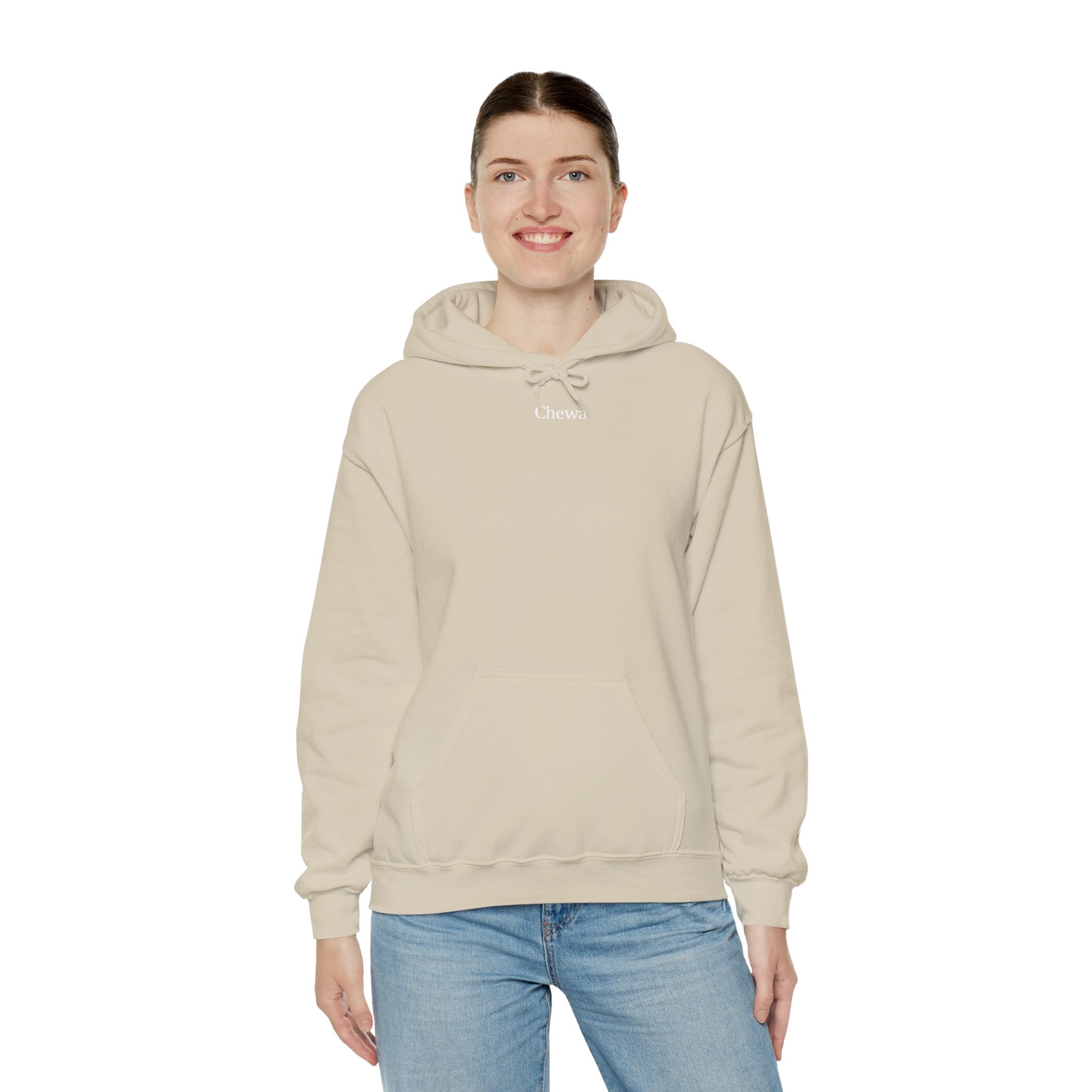 Chewa Hoodie - Beige / Weiß