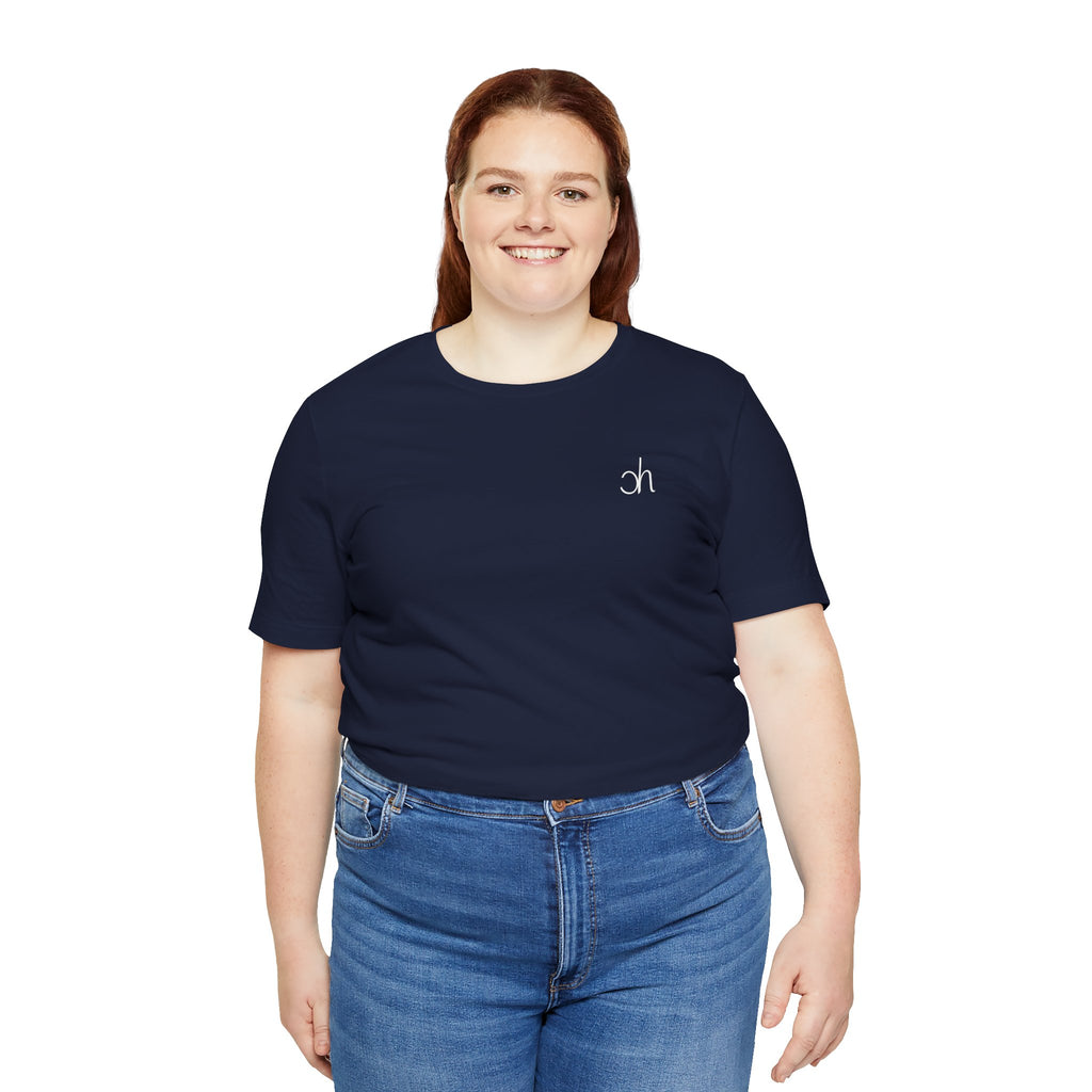 Ch T-Shirt unisex - Dunkelblau / Weiß
