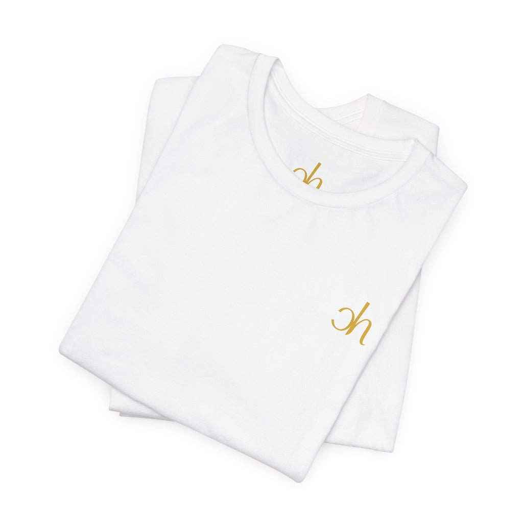 Ch T-Shirt unisex - Weiß / Gold