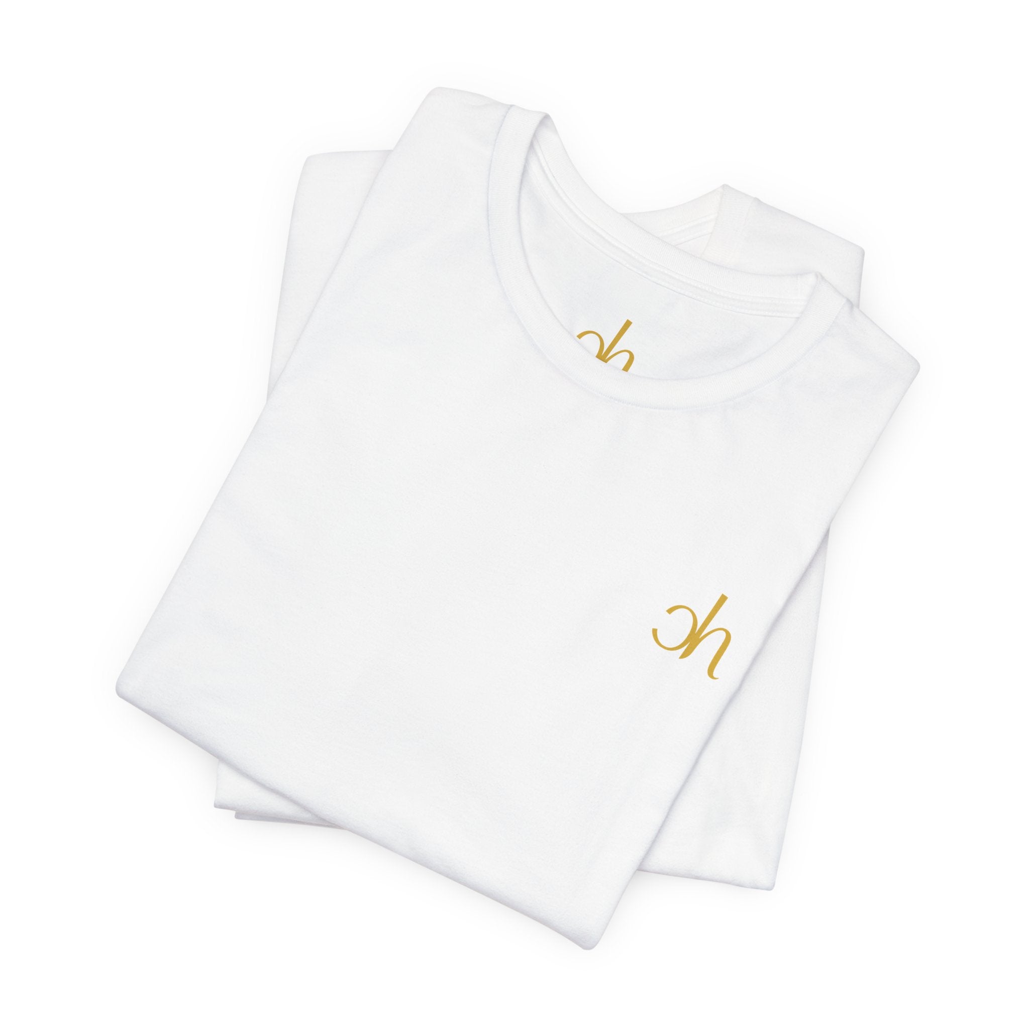 Ch T-Shirt unisex - Weiß / Gold