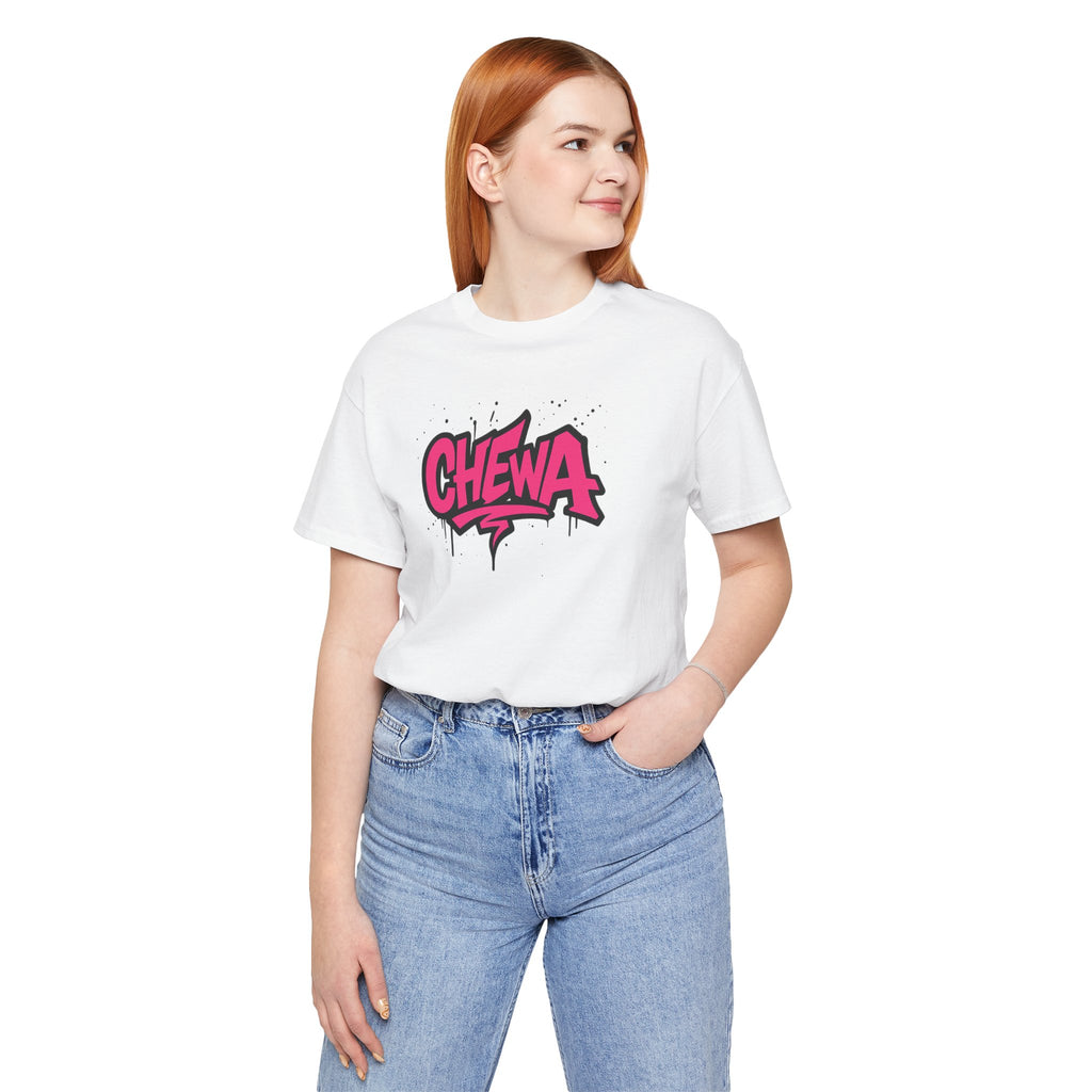 Design T-Shirt Graffiti - Weiß / Pink