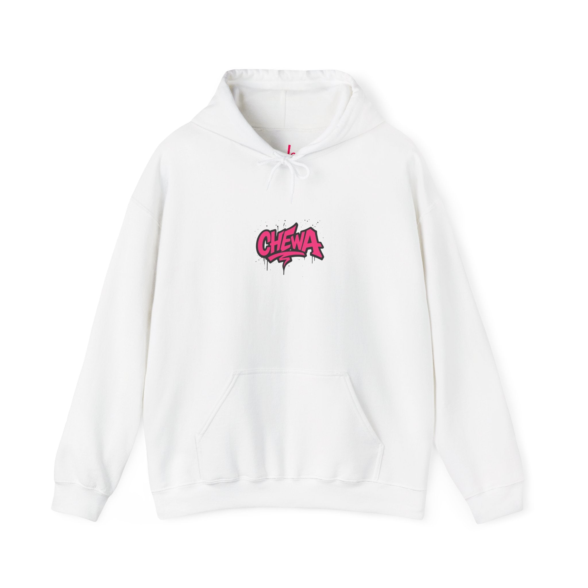 Design Hoodie Chewa - Weiß / Pink