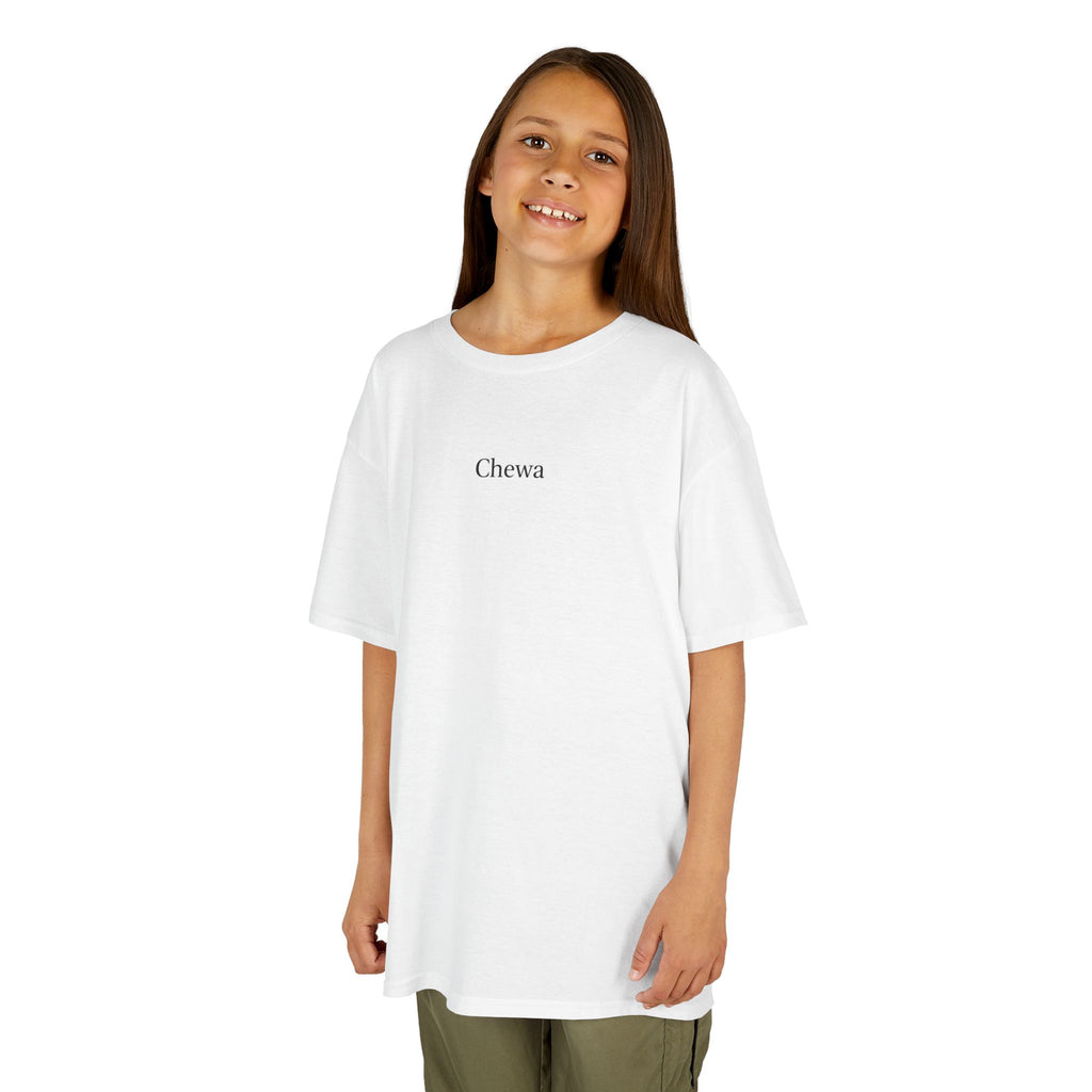 Kinder Chewa T-Shirt - Weiß / Schwarz