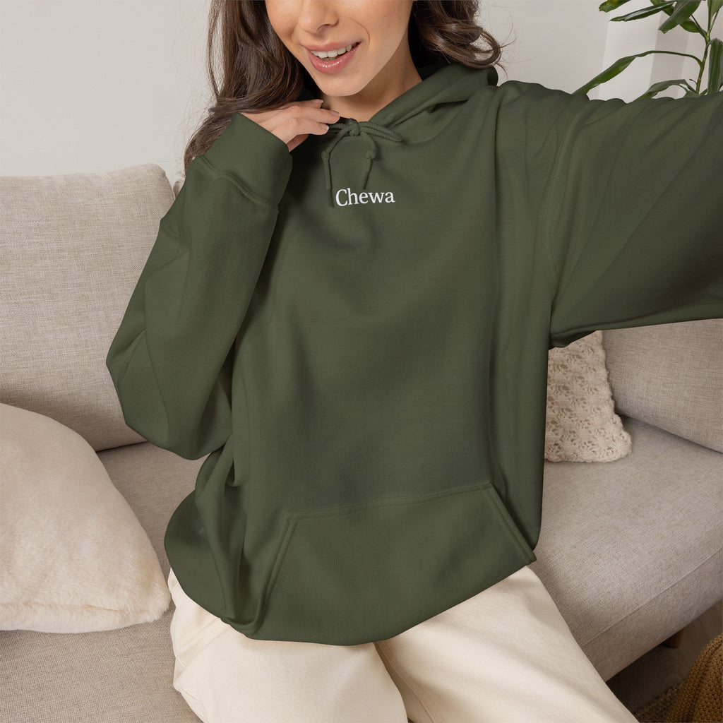 Chewa Hoodie - Army / Weiß