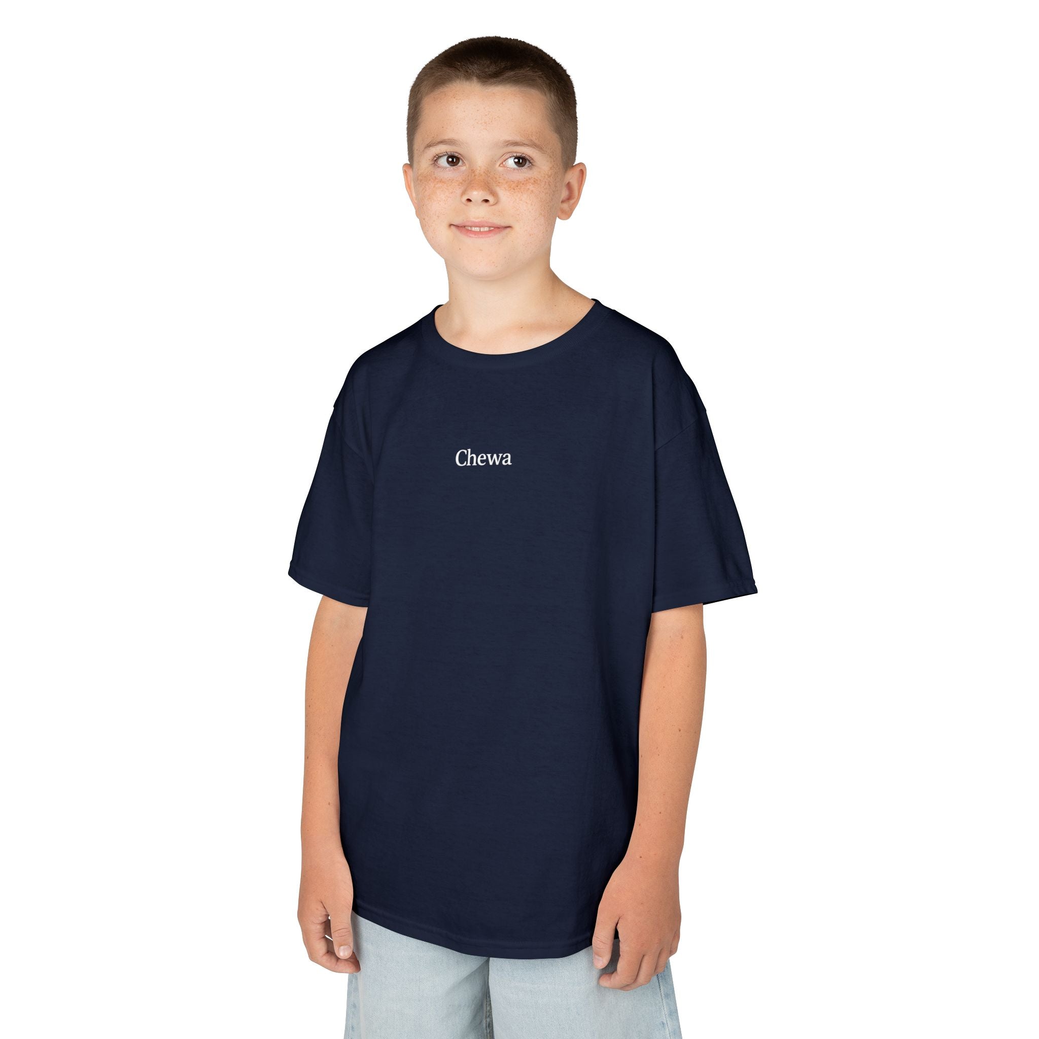 Kinder Chewa T-Shirt - Dunkelblau / Weiß