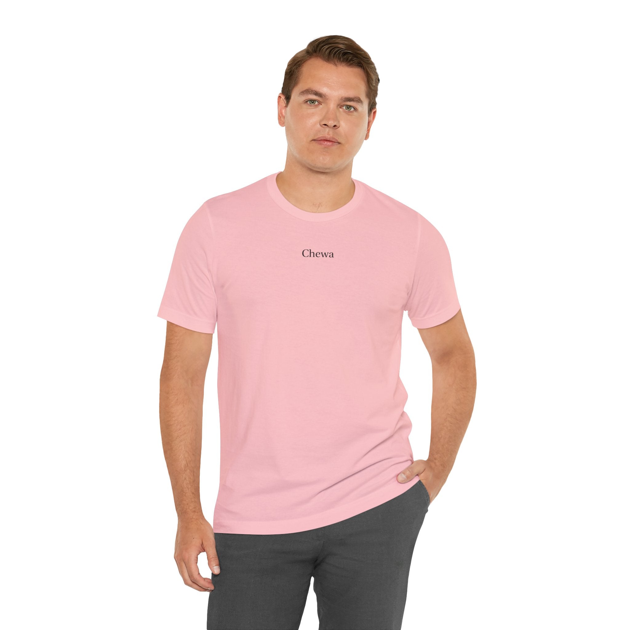 CHEWA Logo T-Shirt - Pink / Schwarz – Produktansicht 4