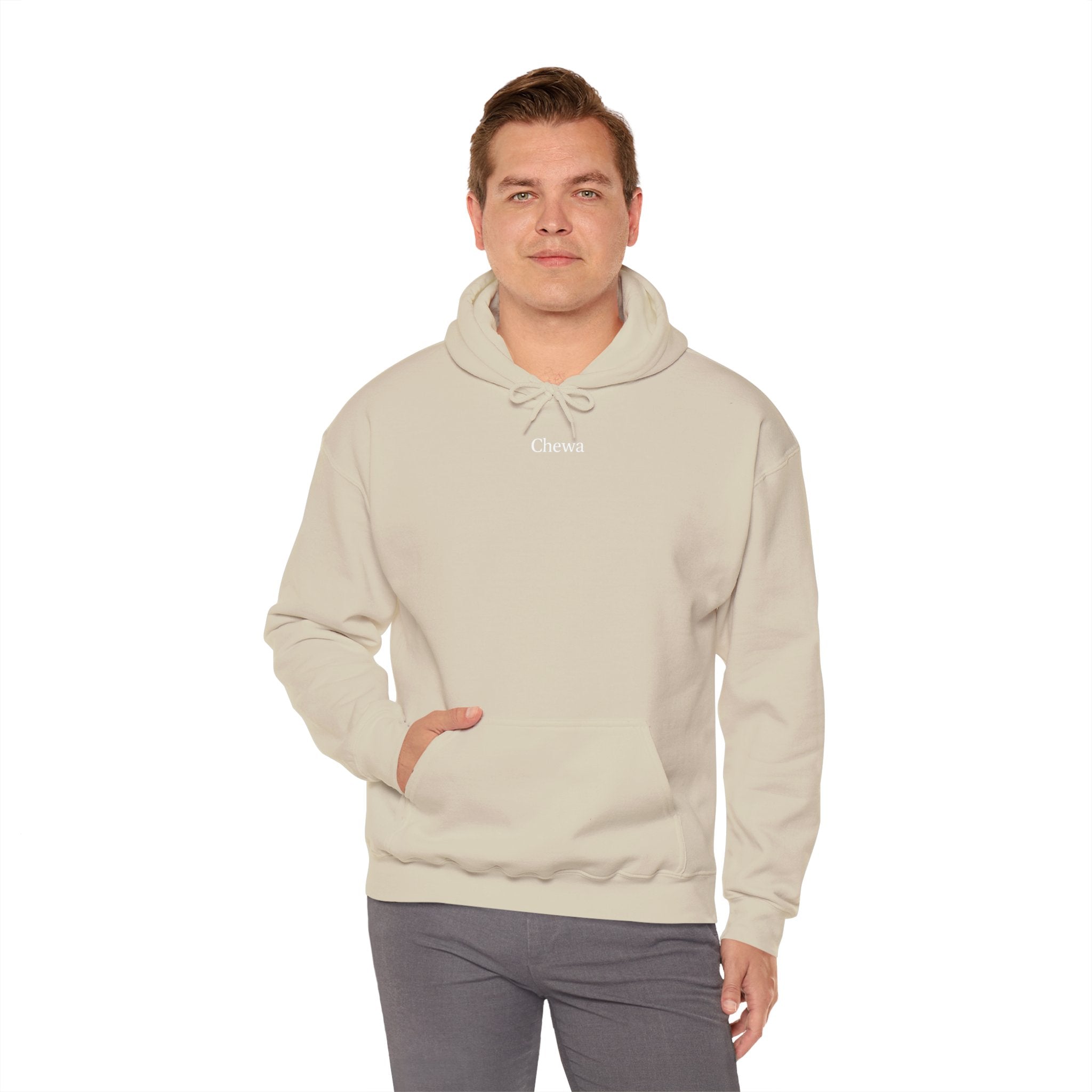 Chewa Hoodie - Beige / Weiß