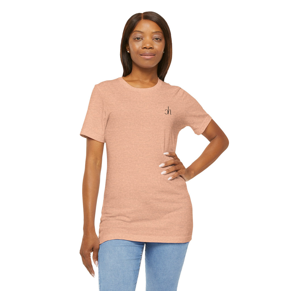 CH Signature T-Shirt - Pfirsich/Schwarz – Produktansicht 4
