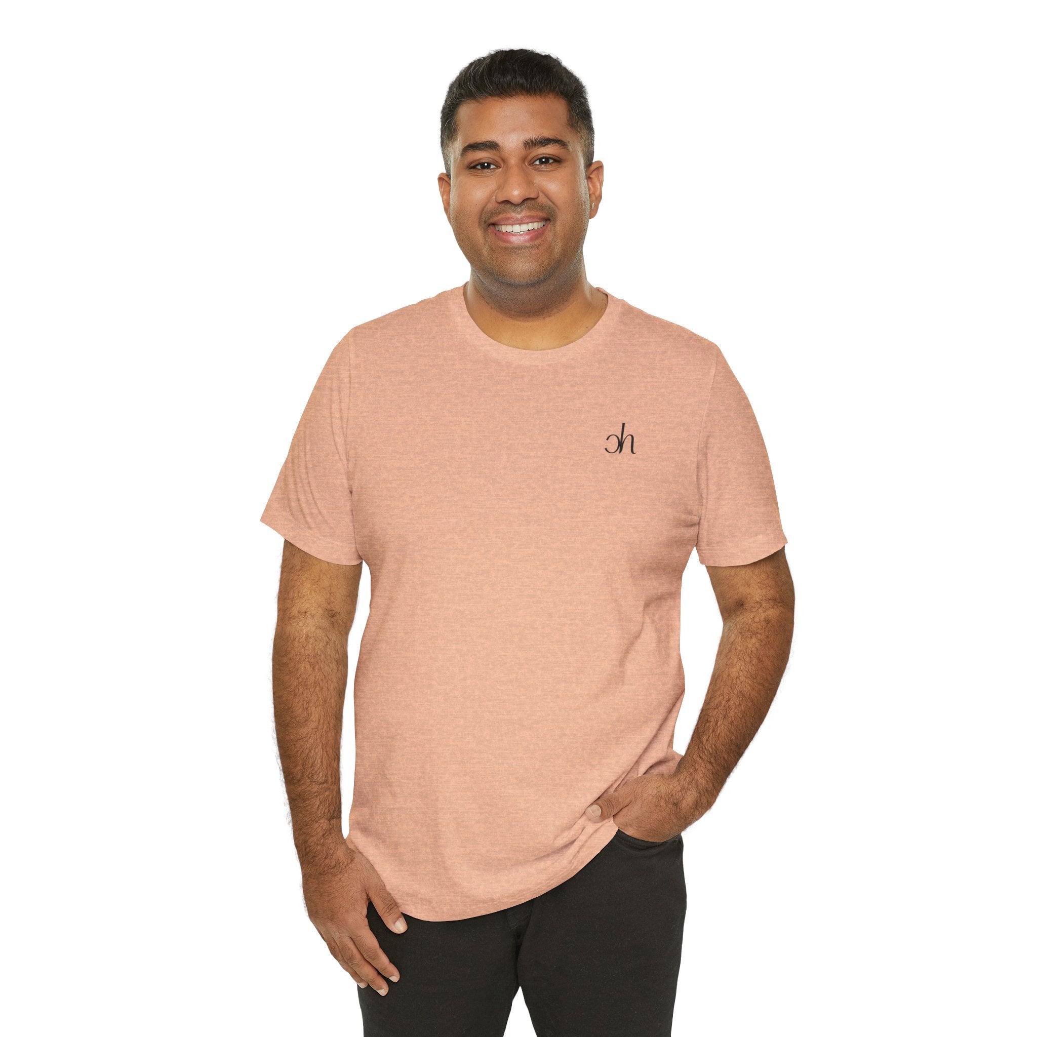 CH Signature T-Shirt - Pfirsich/Schwarz – Produktansicht 6
