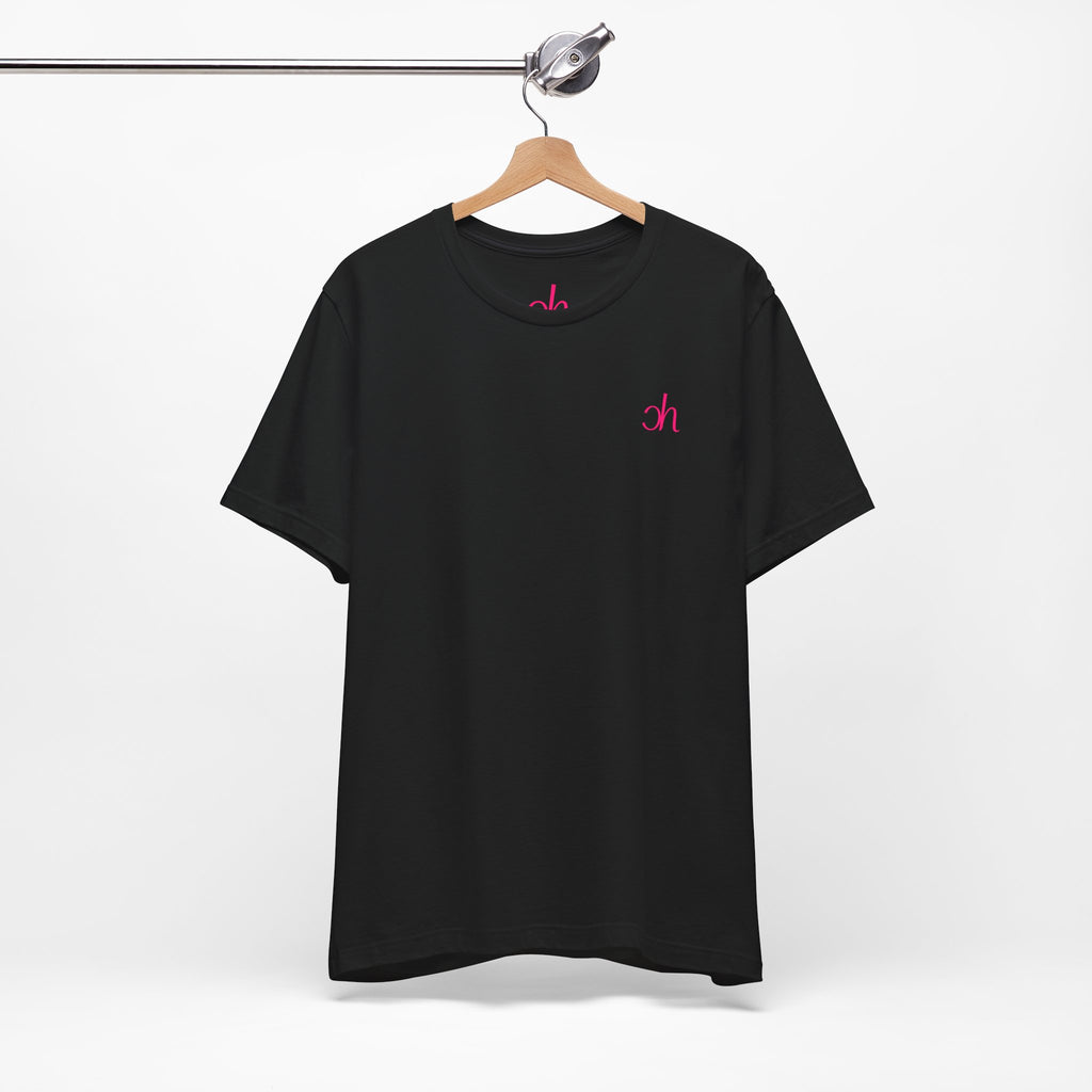 CH Signature T-Shirt - Schwarz/Pink – Hauptansicht