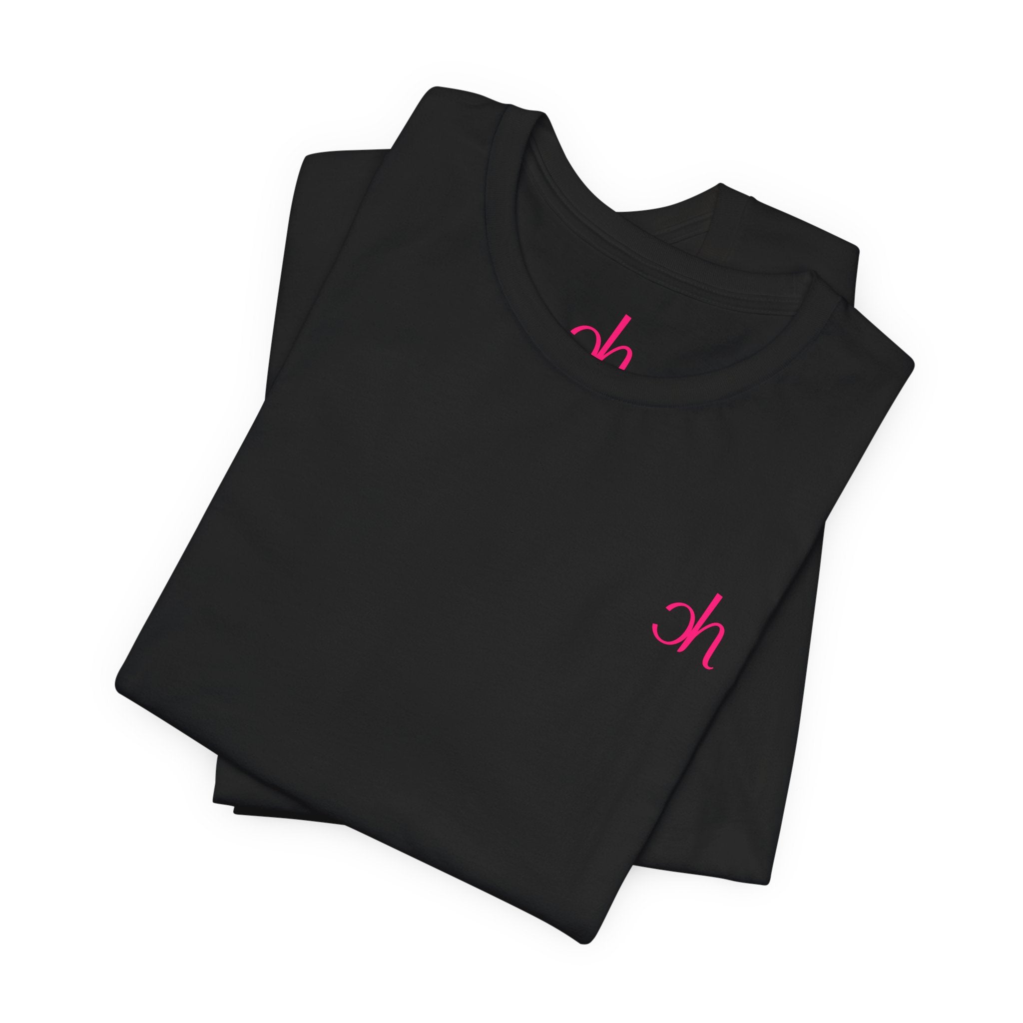 CH Signature T-Shirt - Schwarz/Pink – Produktansicht 2