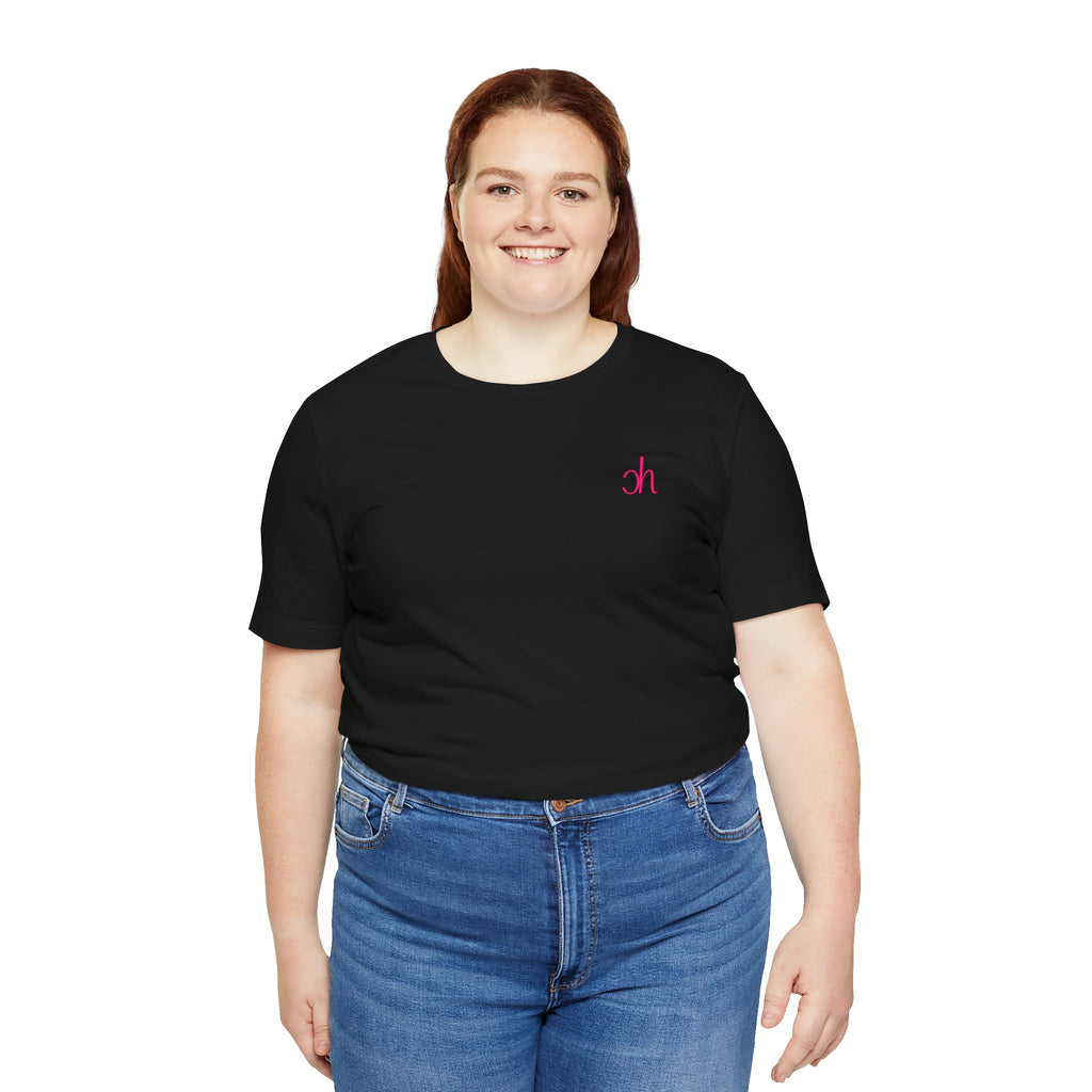 CH Signature T-Shirt - Schwarz/Pink – Produktansicht 5