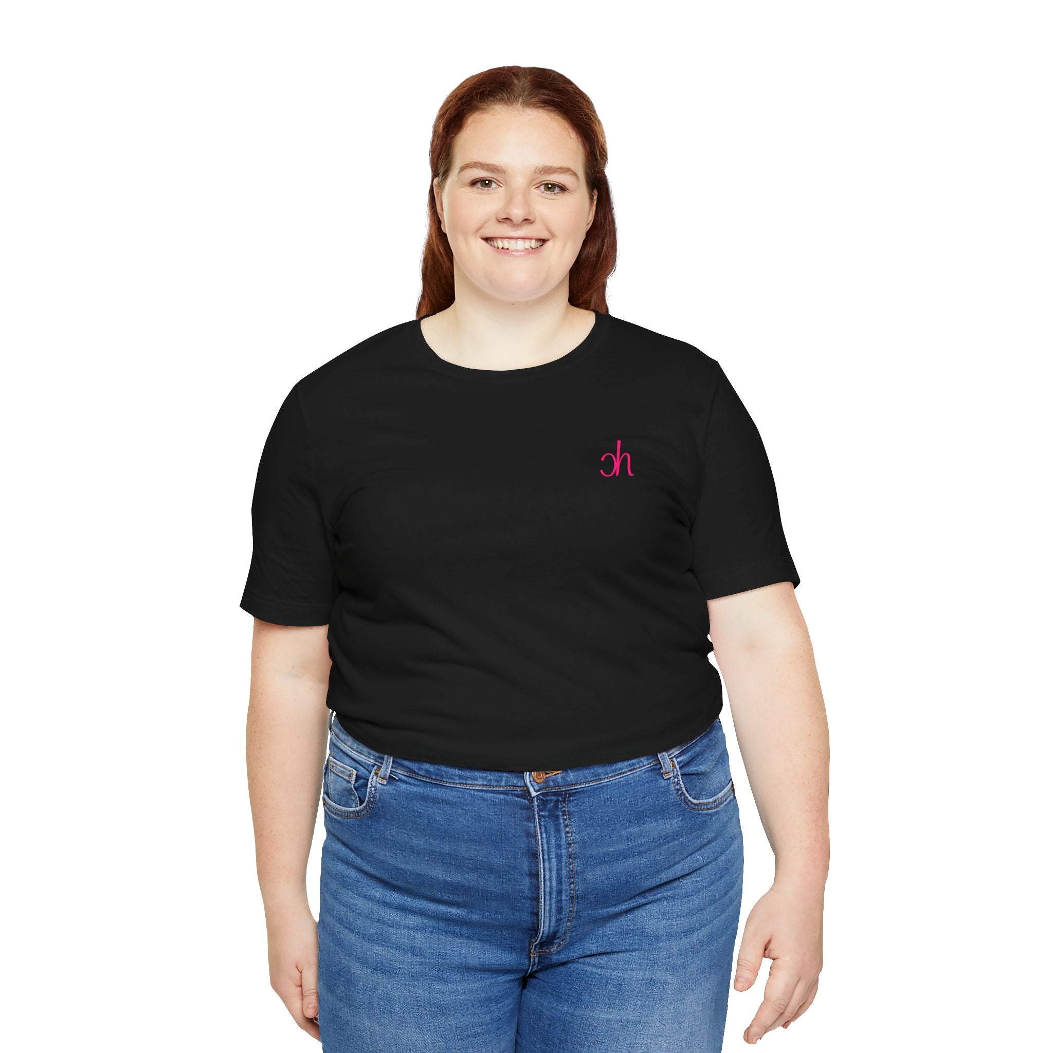 CH Signature T-Shirt - Schwarz/Pink – Produktansicht 5