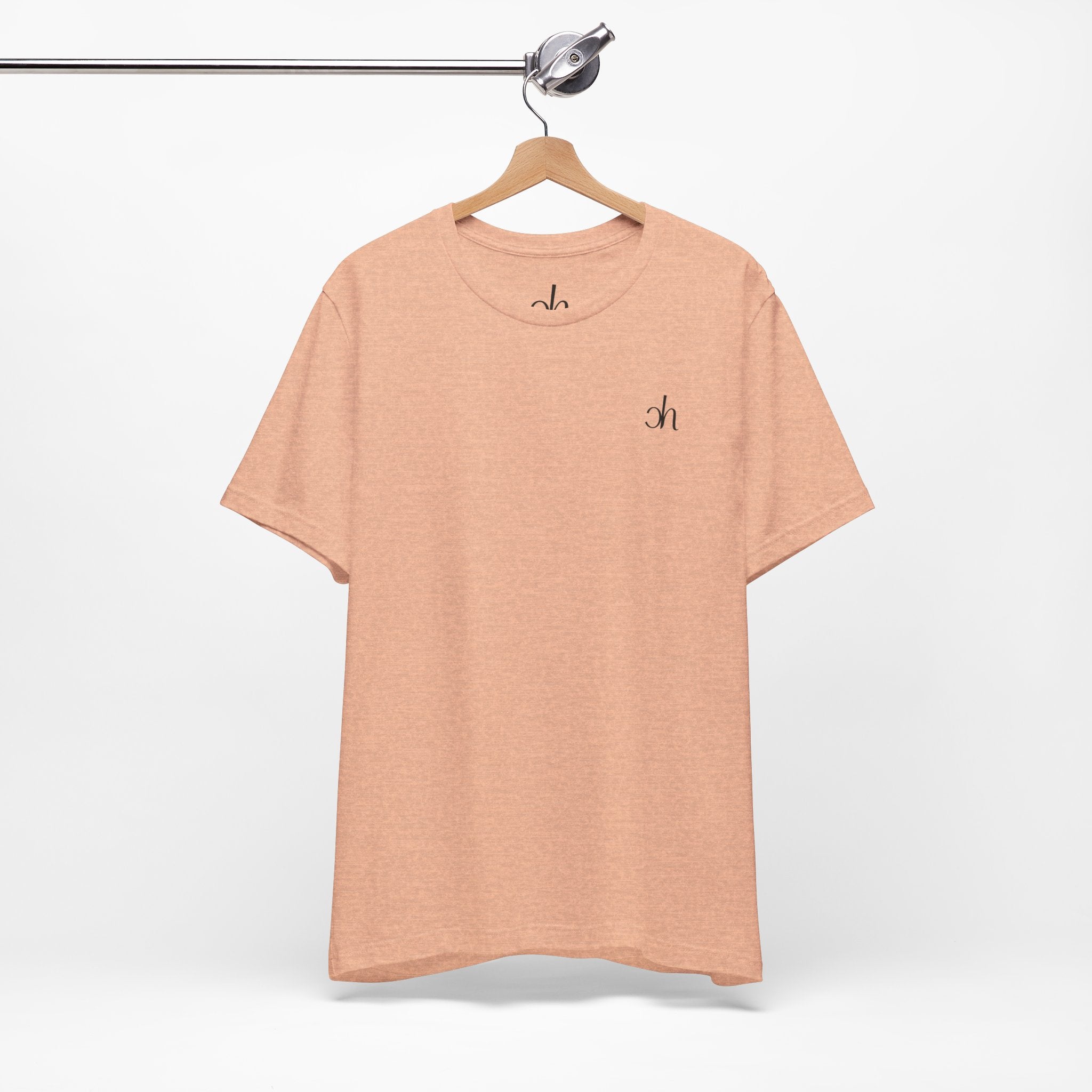 CH Signature T-Shirt - Pfirsich/Schwarz – Hauptansicht