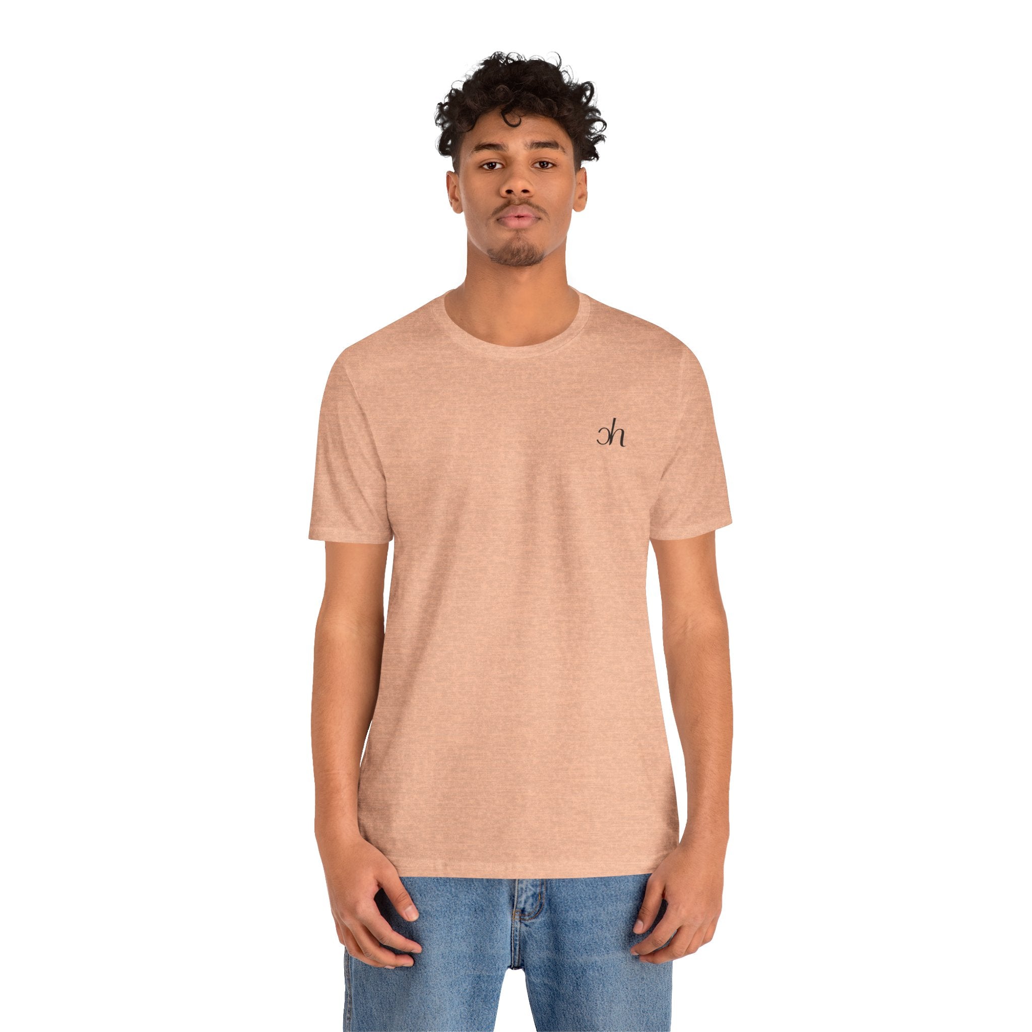 CH Signature T-Shirt - Pfirsich/Schwarz – Produktansicht 3